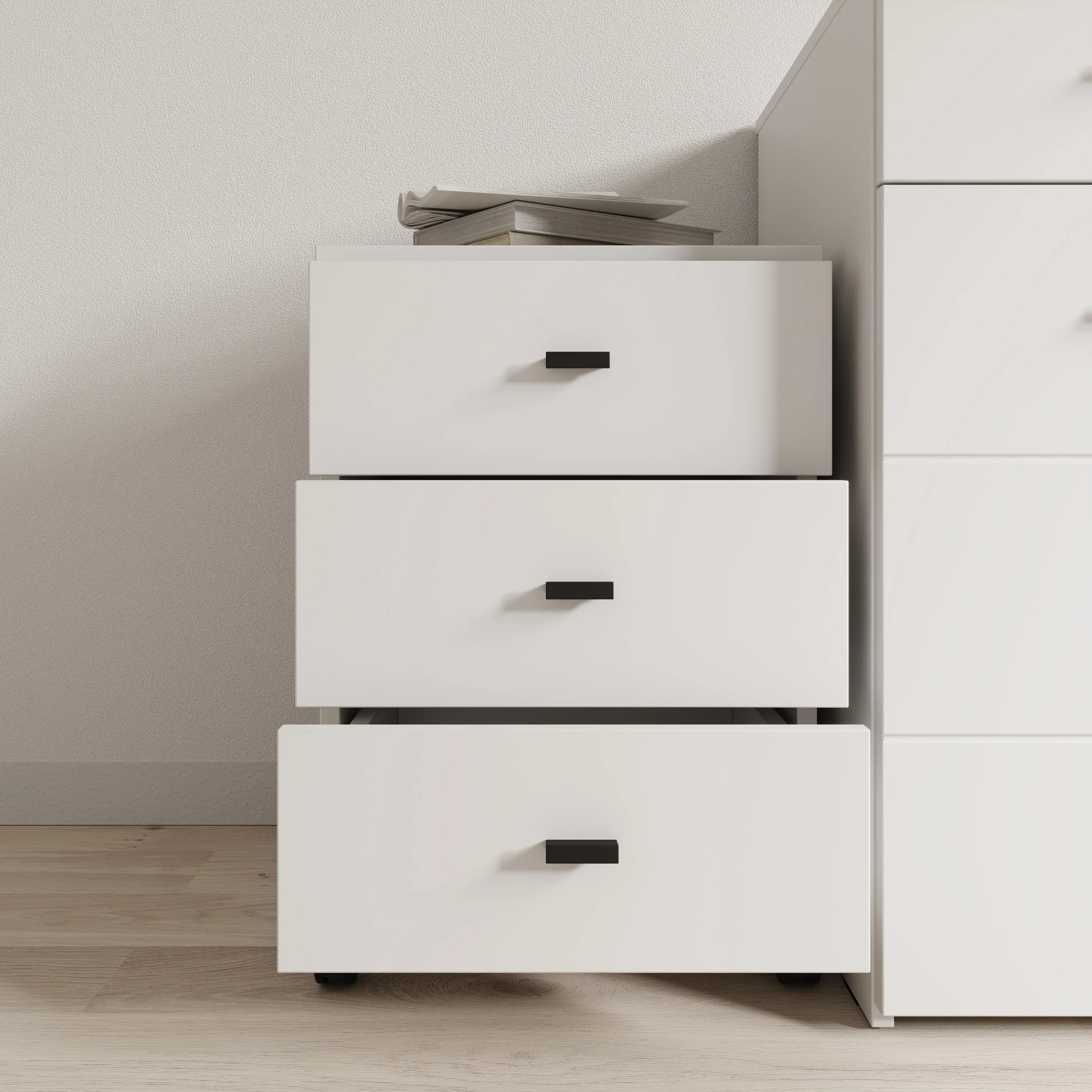 Avellio - Ladekast met 3 lades - Wit - 39x35x57 cm - Image 2