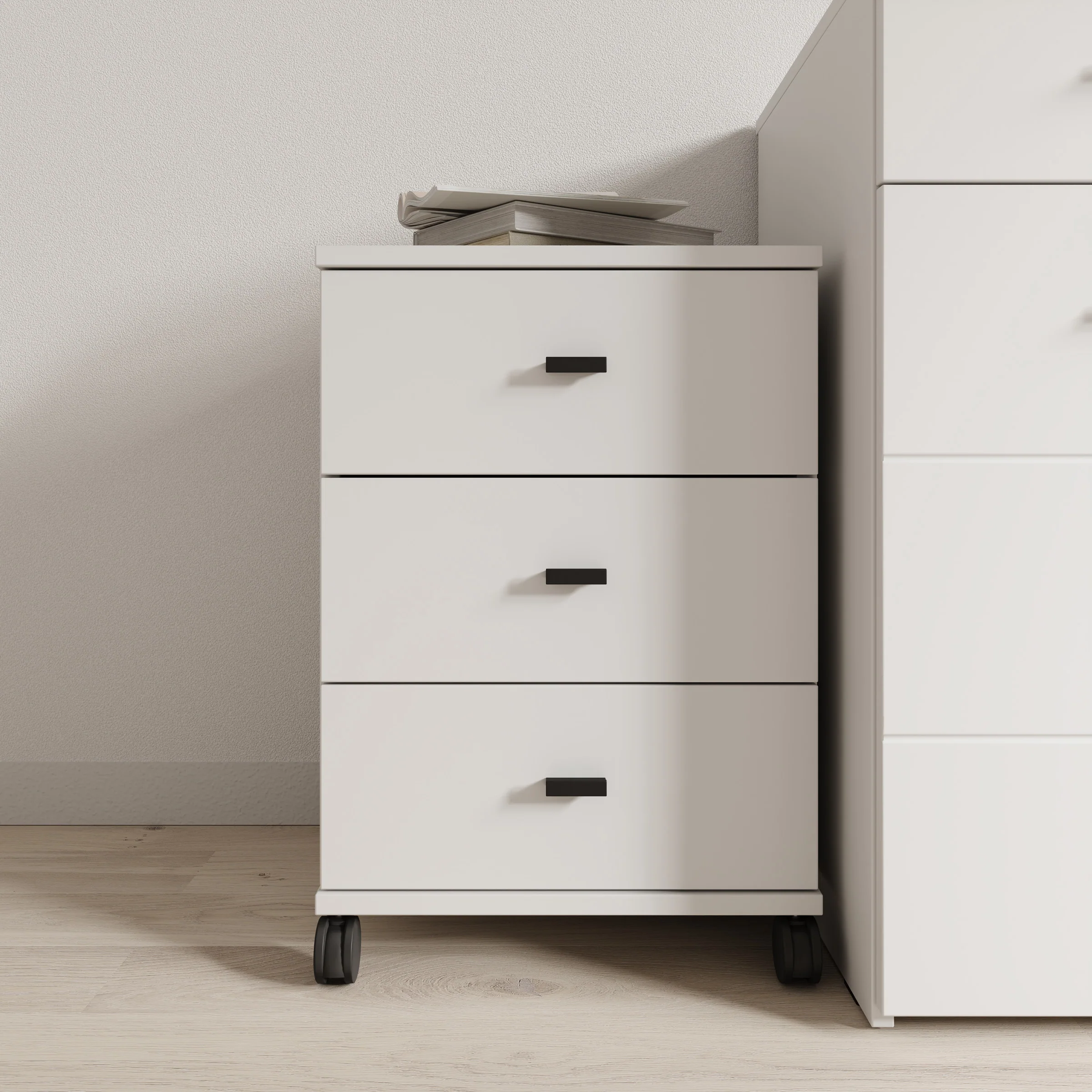 Avellio - Ladekast met 3 lades - Wit - 39x35x57 cm - Image 3