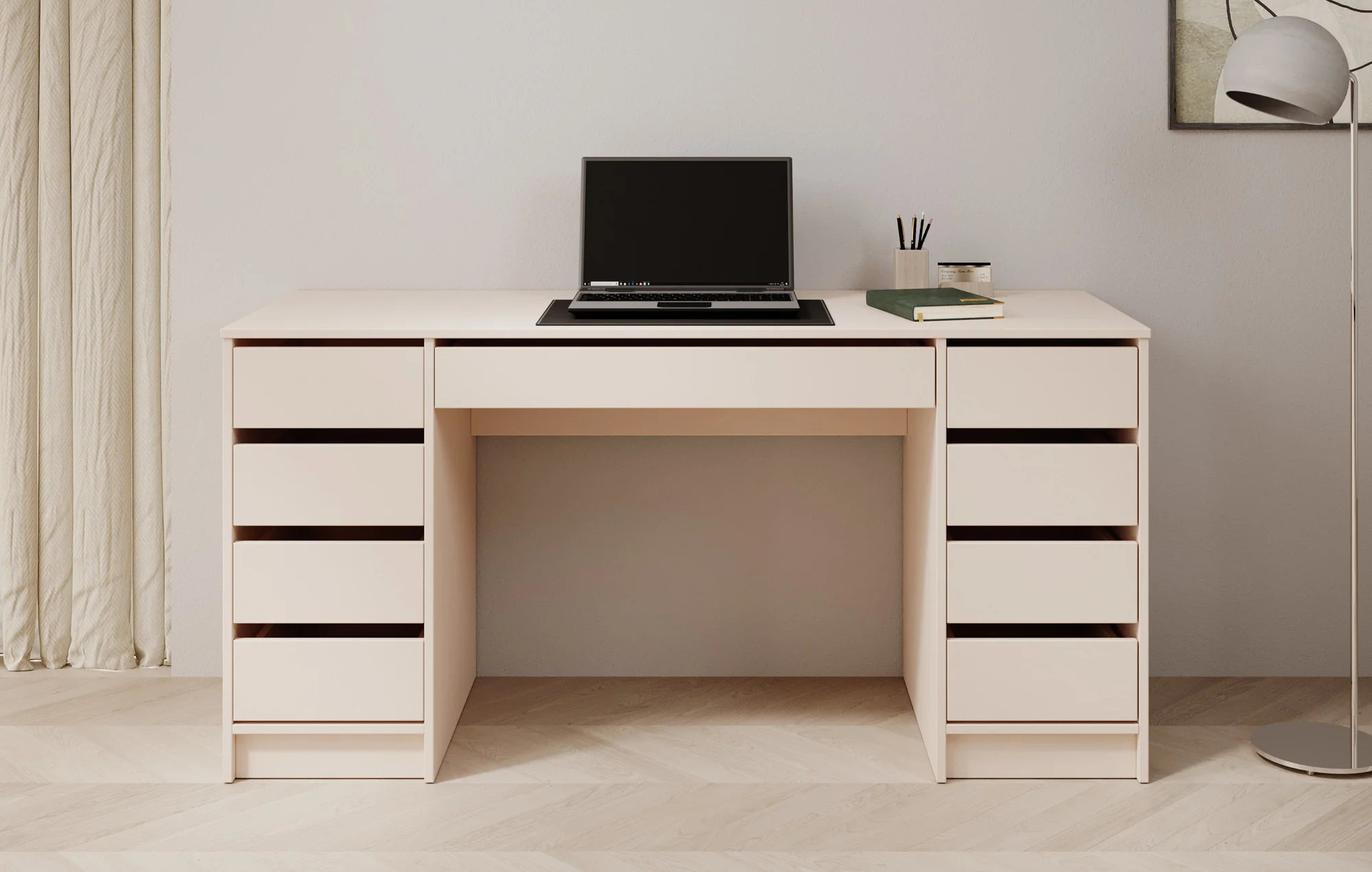 Avio 2 - Bureau - Beige - 154x55 cm - Image 3