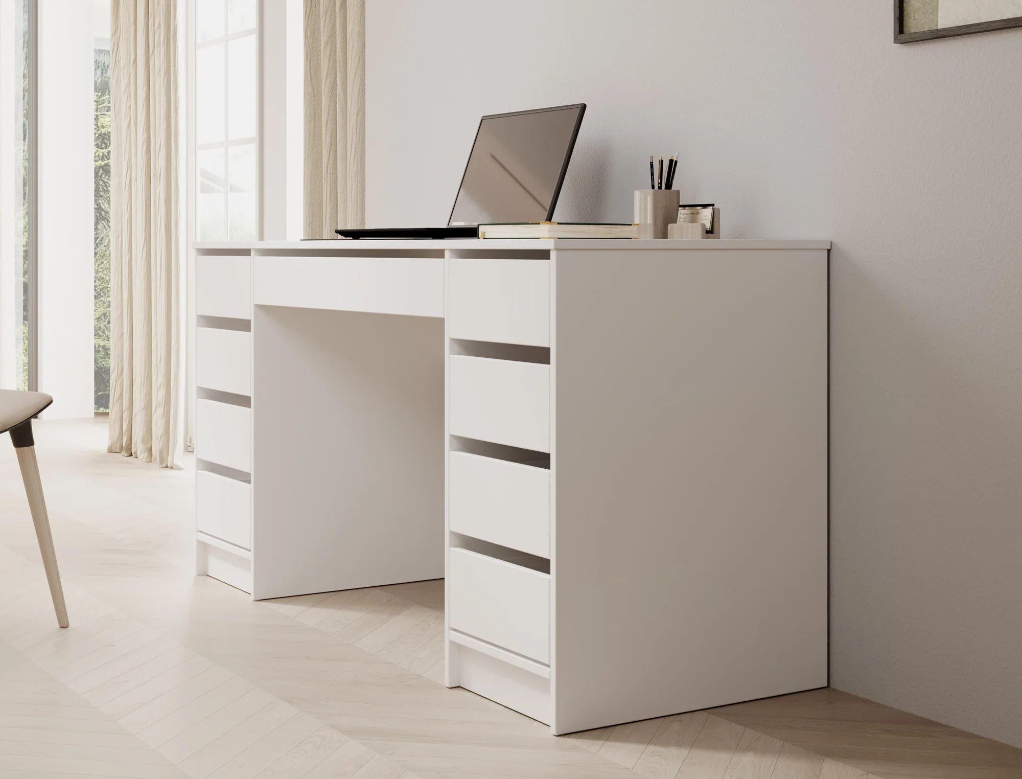 Avio 2 - Bureau - Wit - 154x55 cm - Image 4