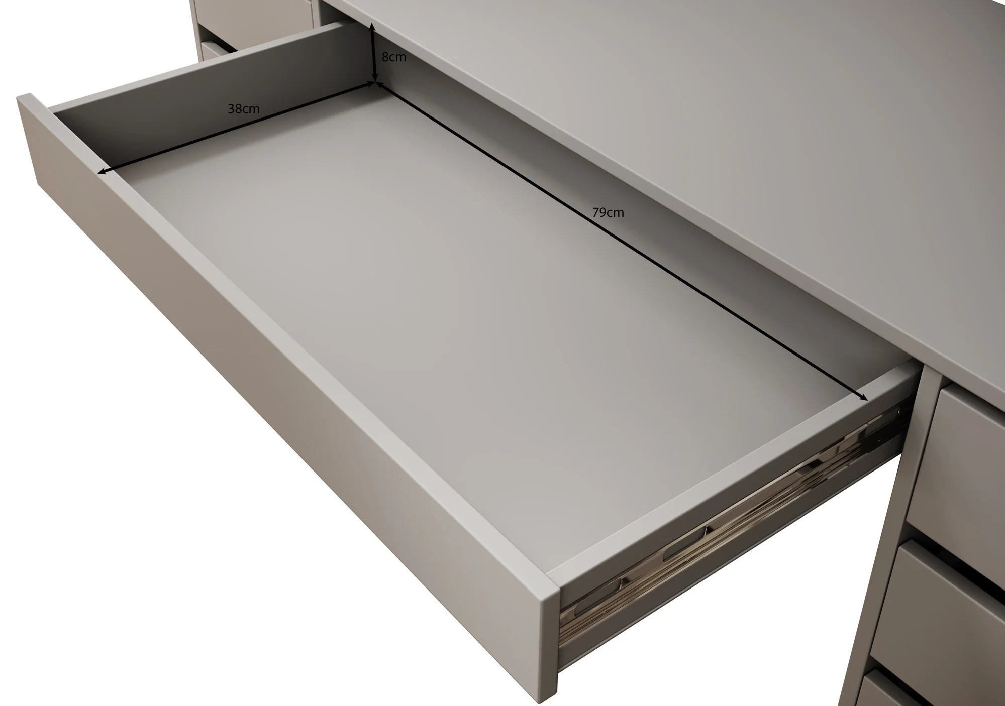 Avio 2 - Bureau - Zwart - 154x55 cm - Image 6