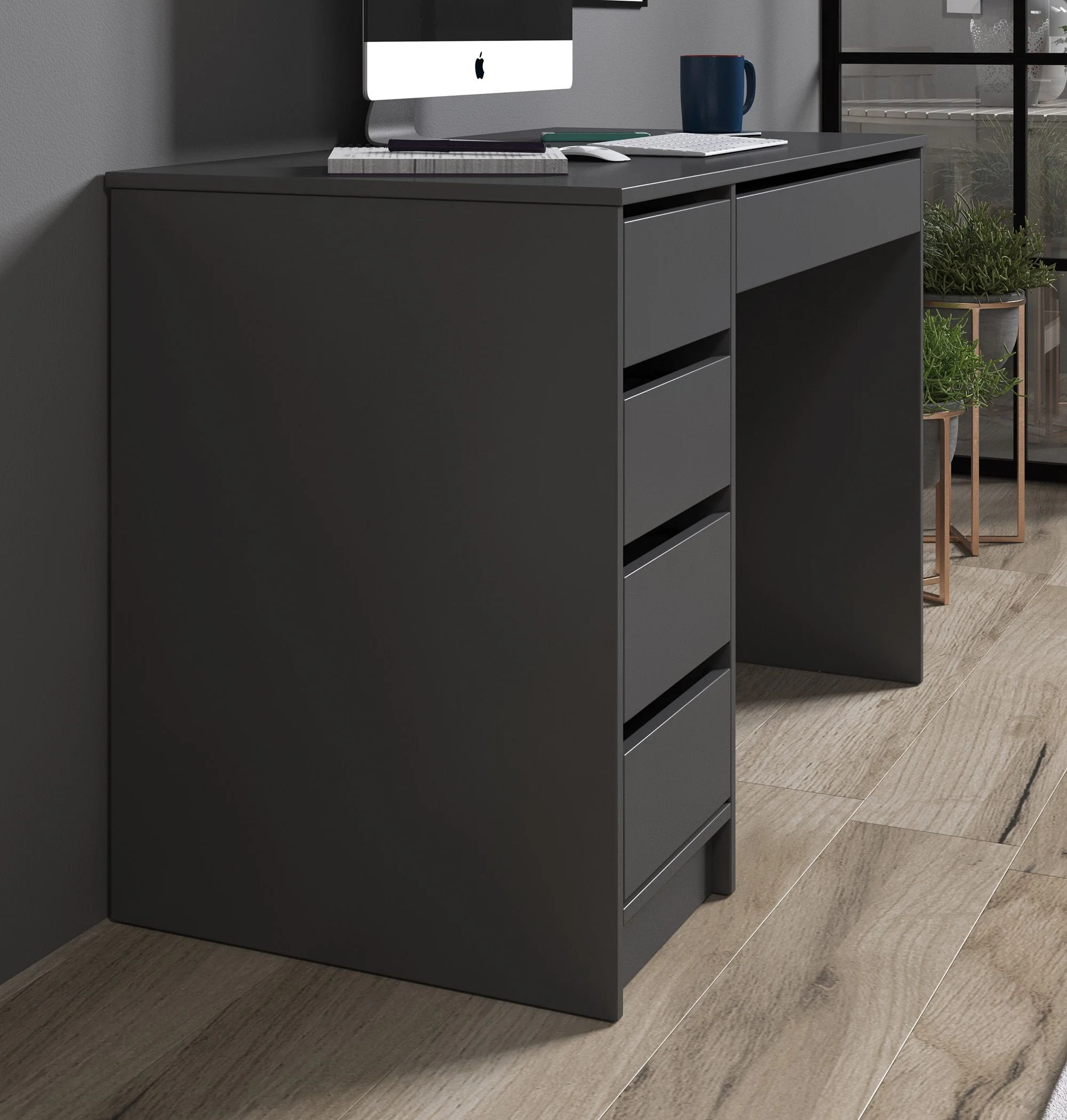 Avio - Bureau - Grijs - 120x55 cm - Image 4