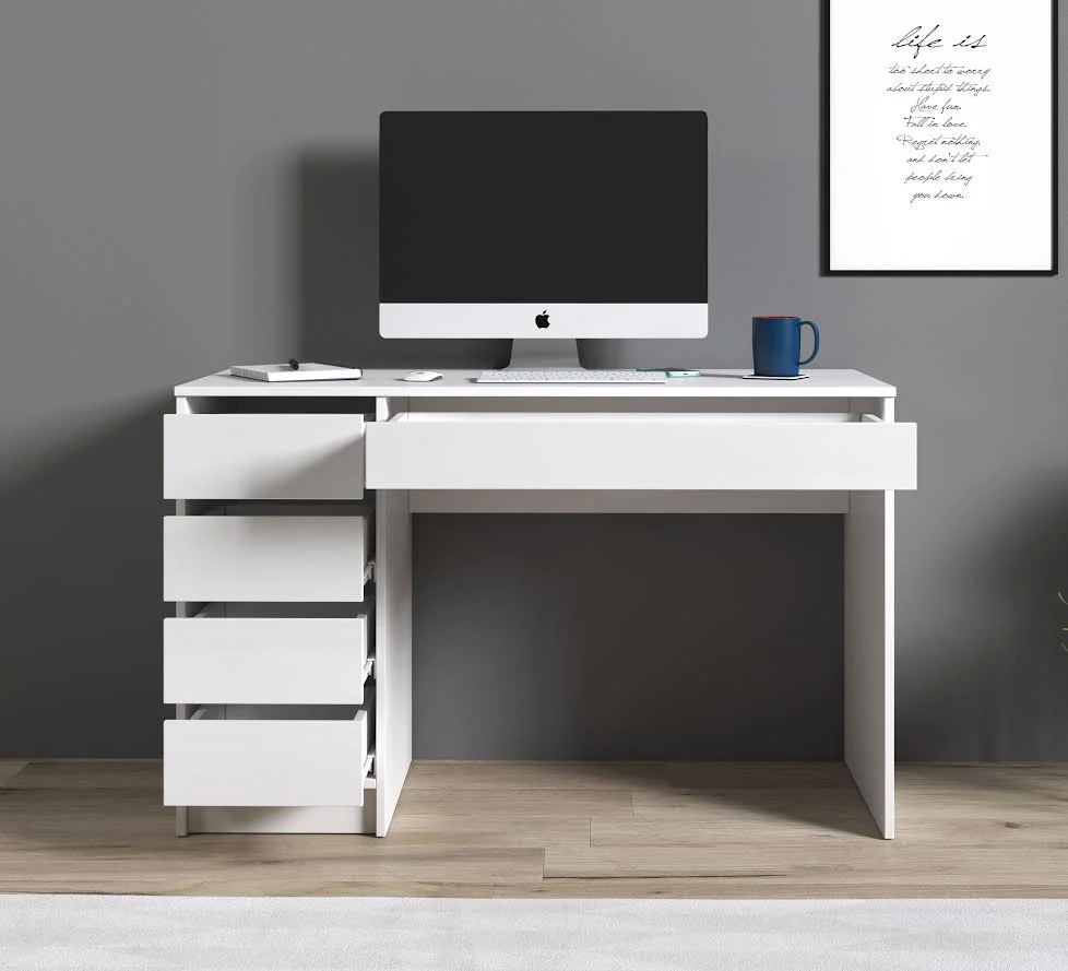 Avio - Bureau - Wit - 120x55 cm - Image 3