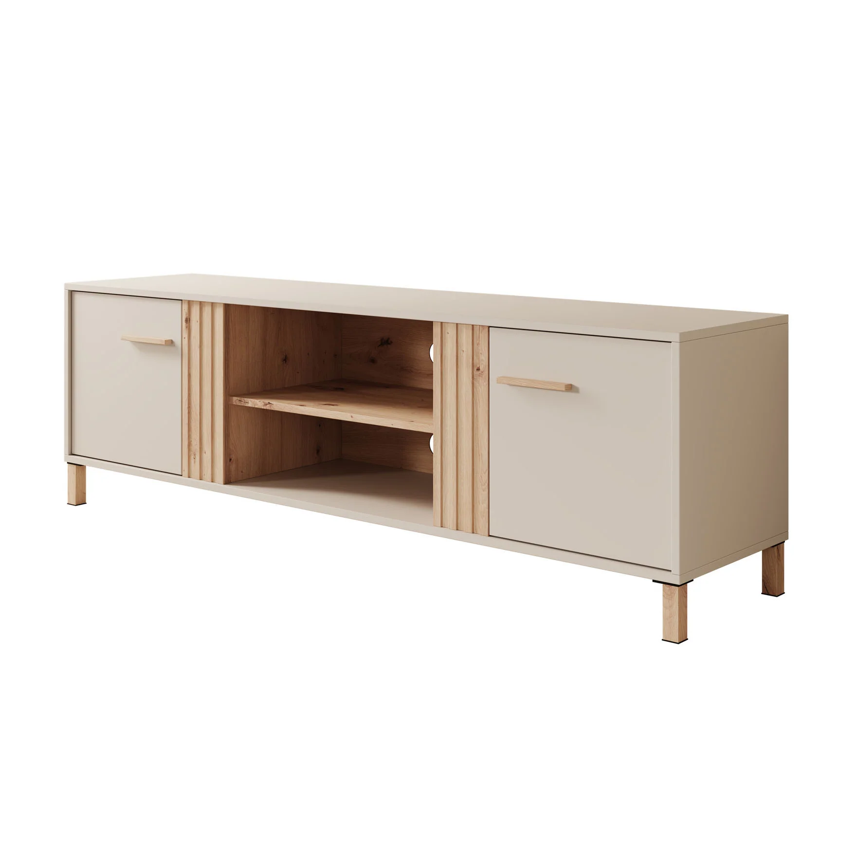 Bahia - TV-Meubel met 2 deuren - Beige - 163 cm - Image 6