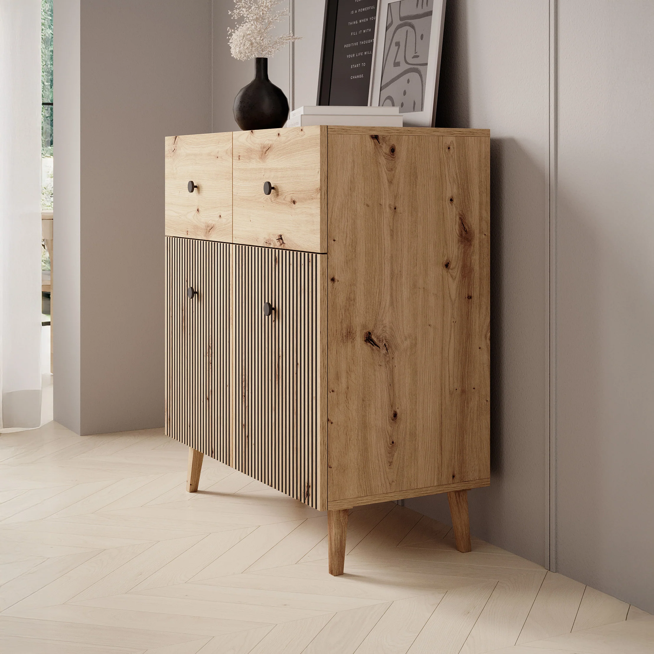 Bali - Dressoir - Eiken - 91x40x95 cm - Image 4