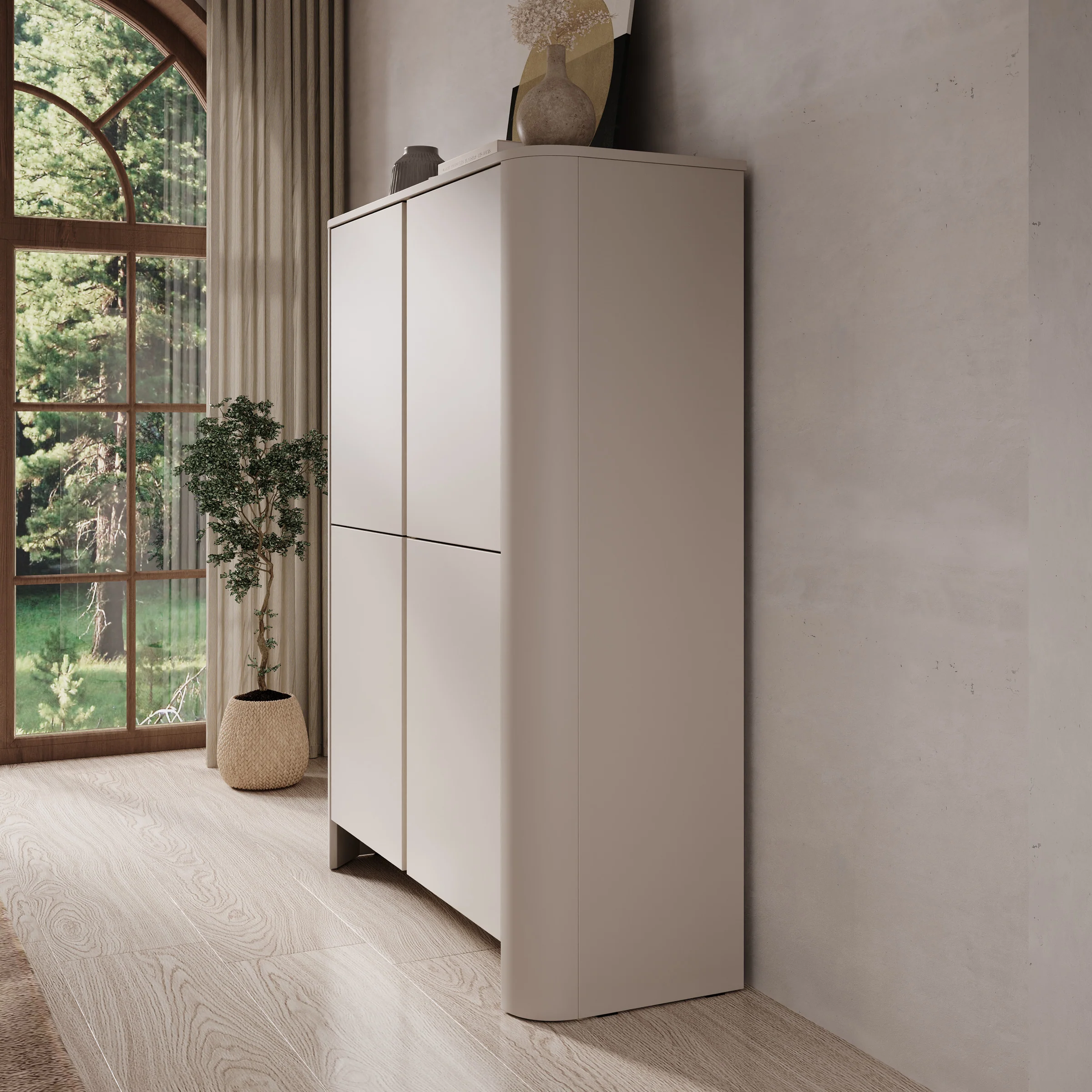 Barbados - Dressoir - Beige - 103x39x132 cm - Image 4