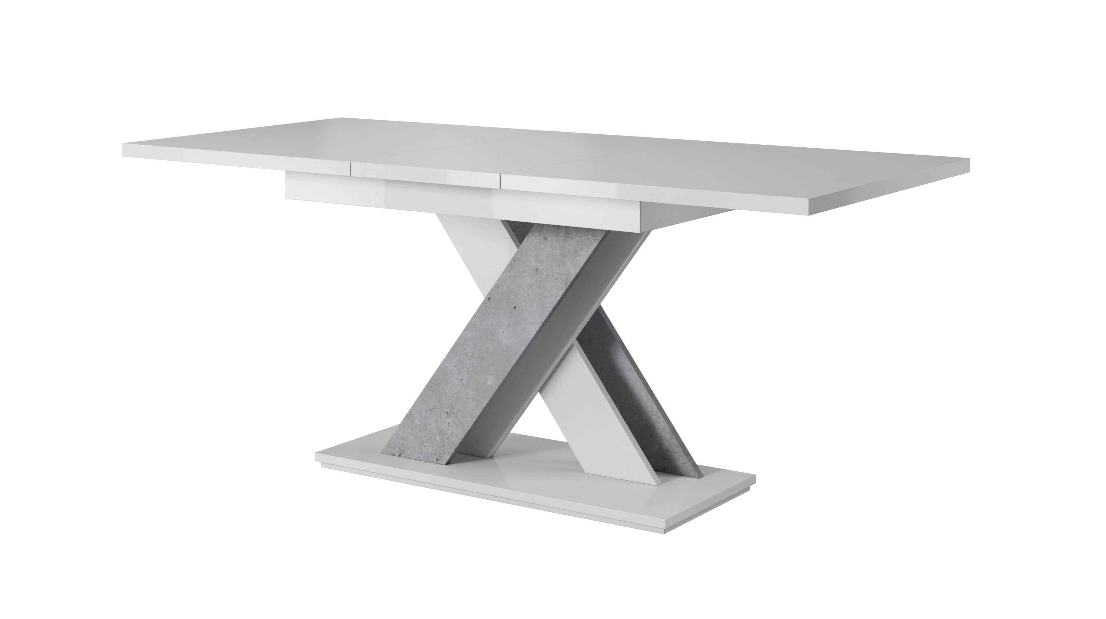 Bari - Eetkamertafel - Wit/betonlook - 140x80x75 cm - Image 5