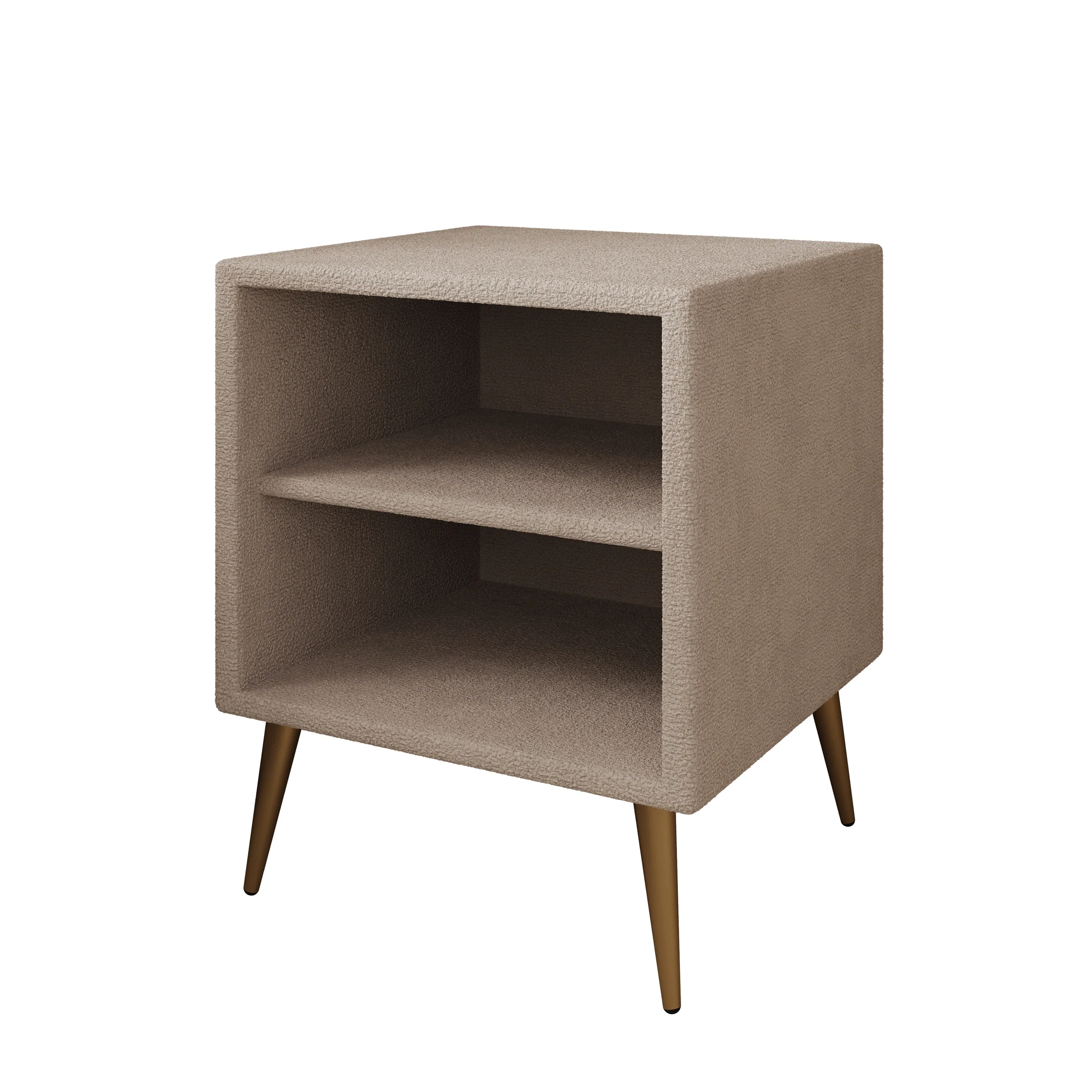 Bavira - Nachtkastje - Stof beige - 41x41x54 cm - Image 5