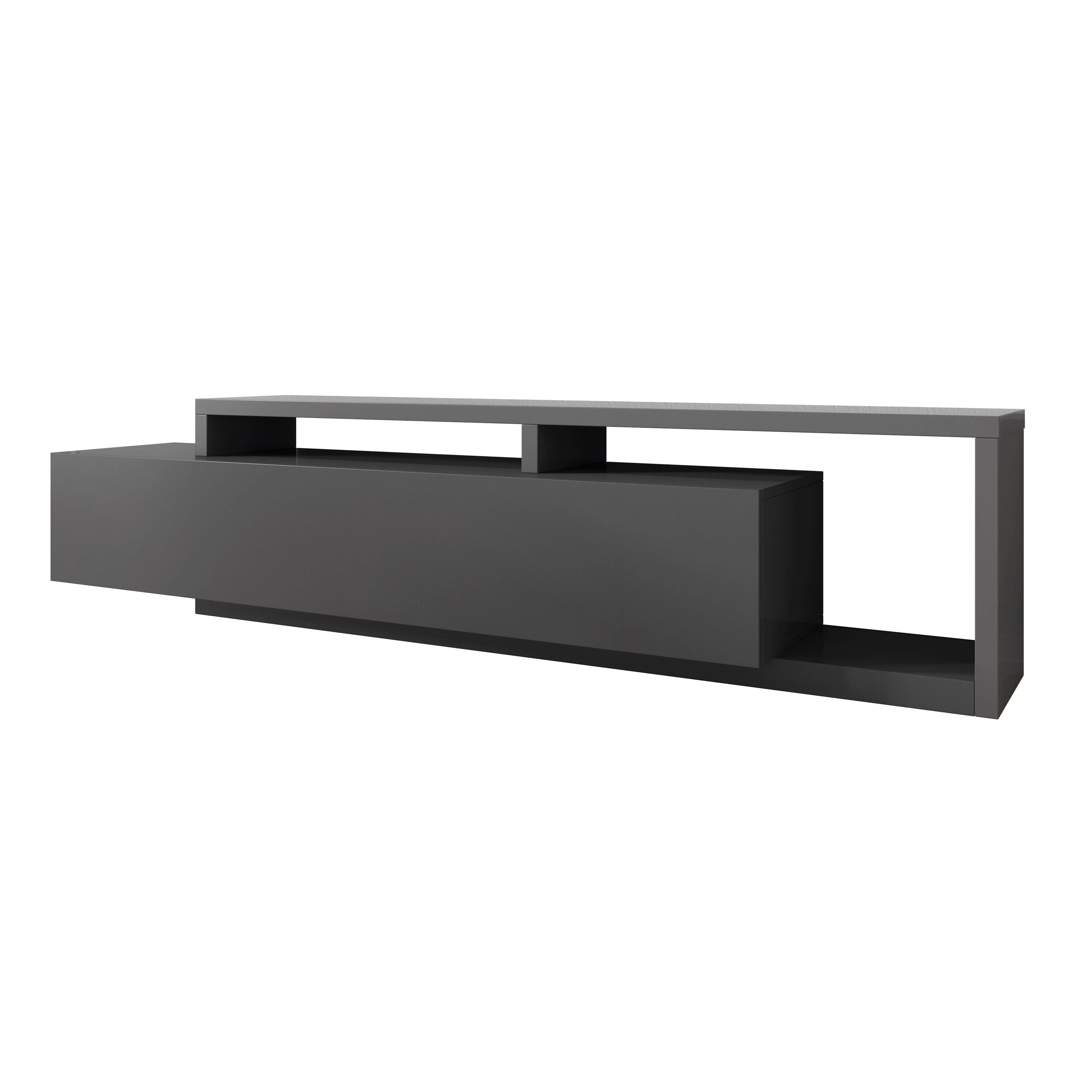 Bello - TV-Meubel met lade - Antraciet - 219 cm - Image 6