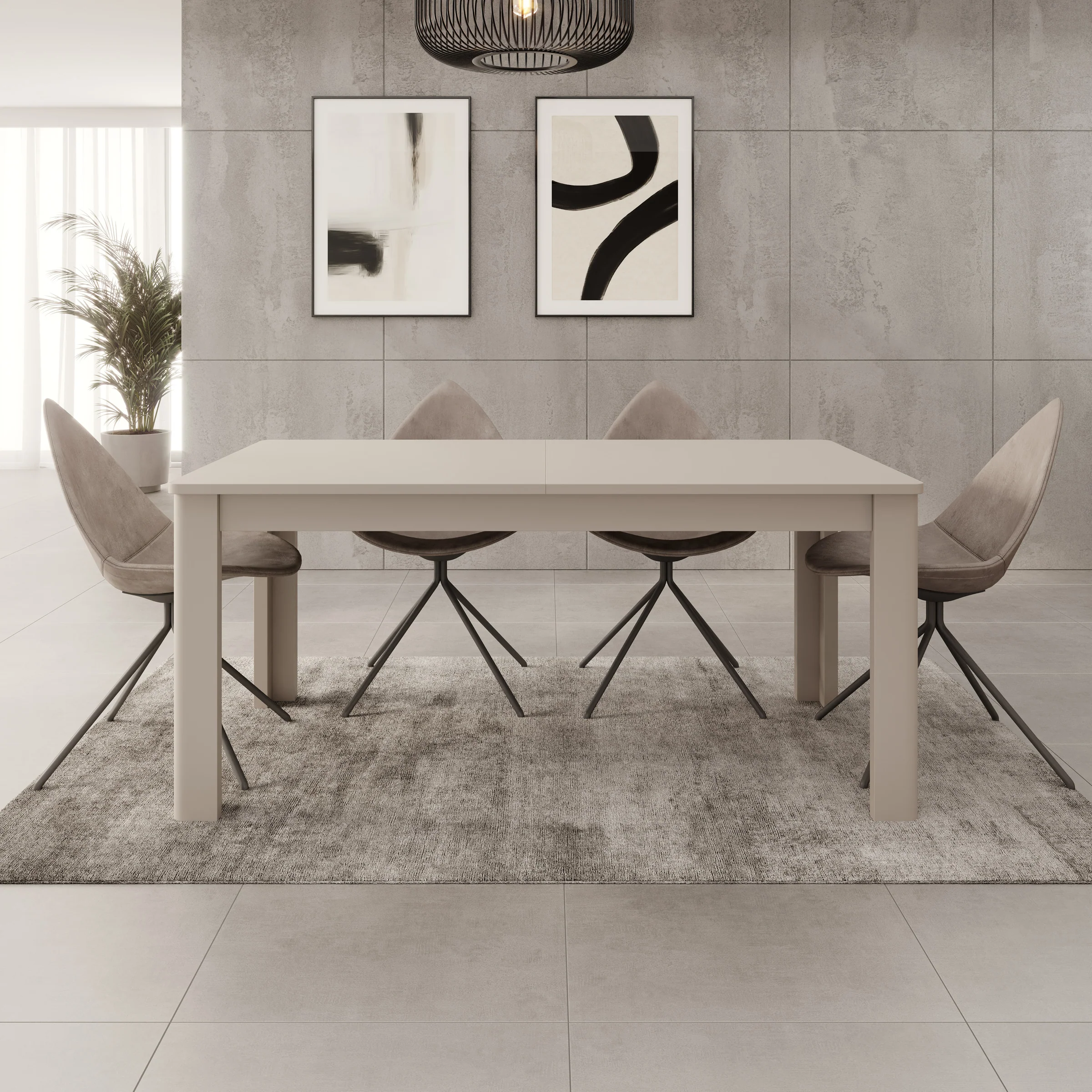 Bijou - Eetkamertafel - Beige - 160x90x73 cm - Image 3