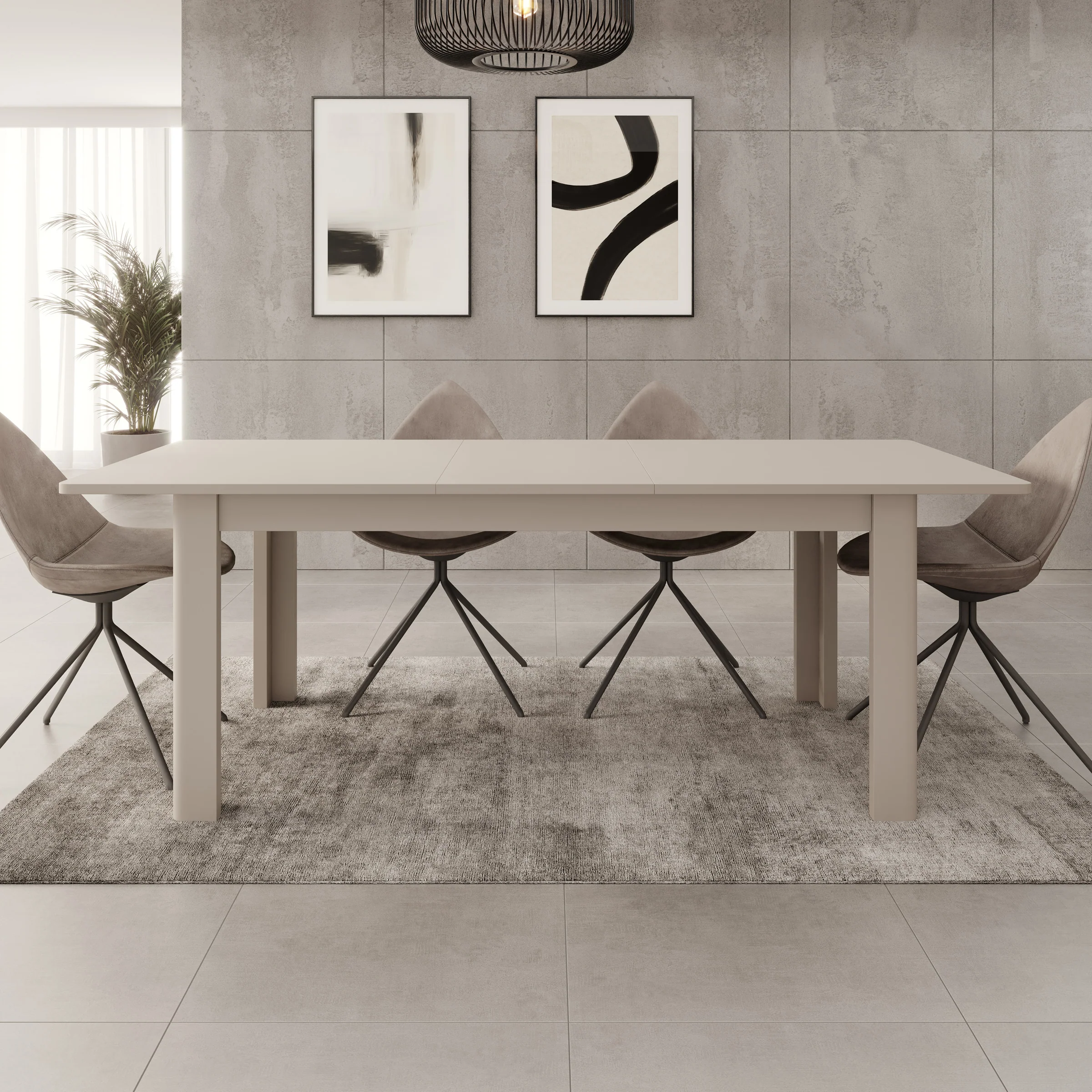 Bijou - Eetkamertafel - Beige - 160x90x73 cm - Image 4