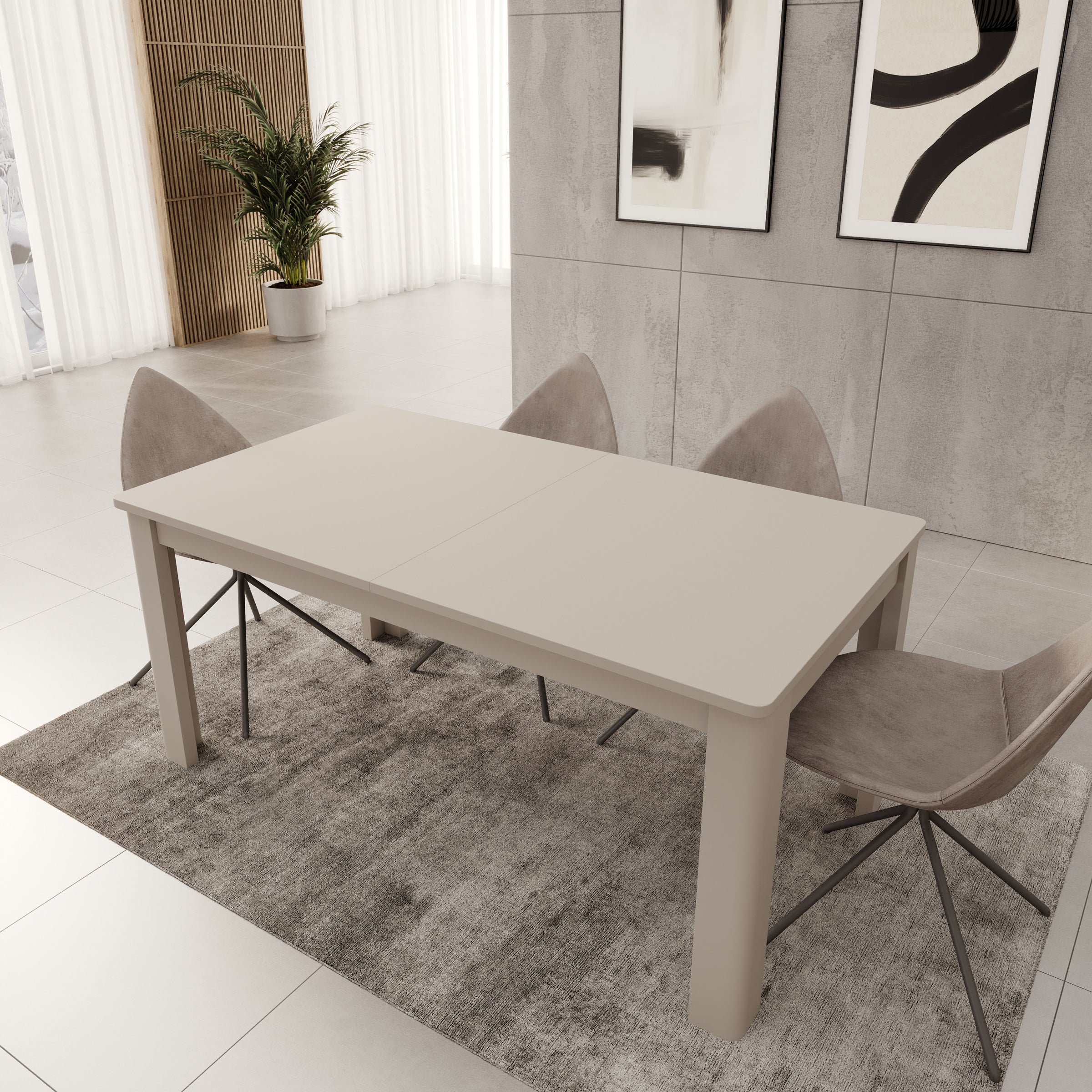 Bijou - Eetkamertafel - Beige - 160x90x73 cm - Image 5