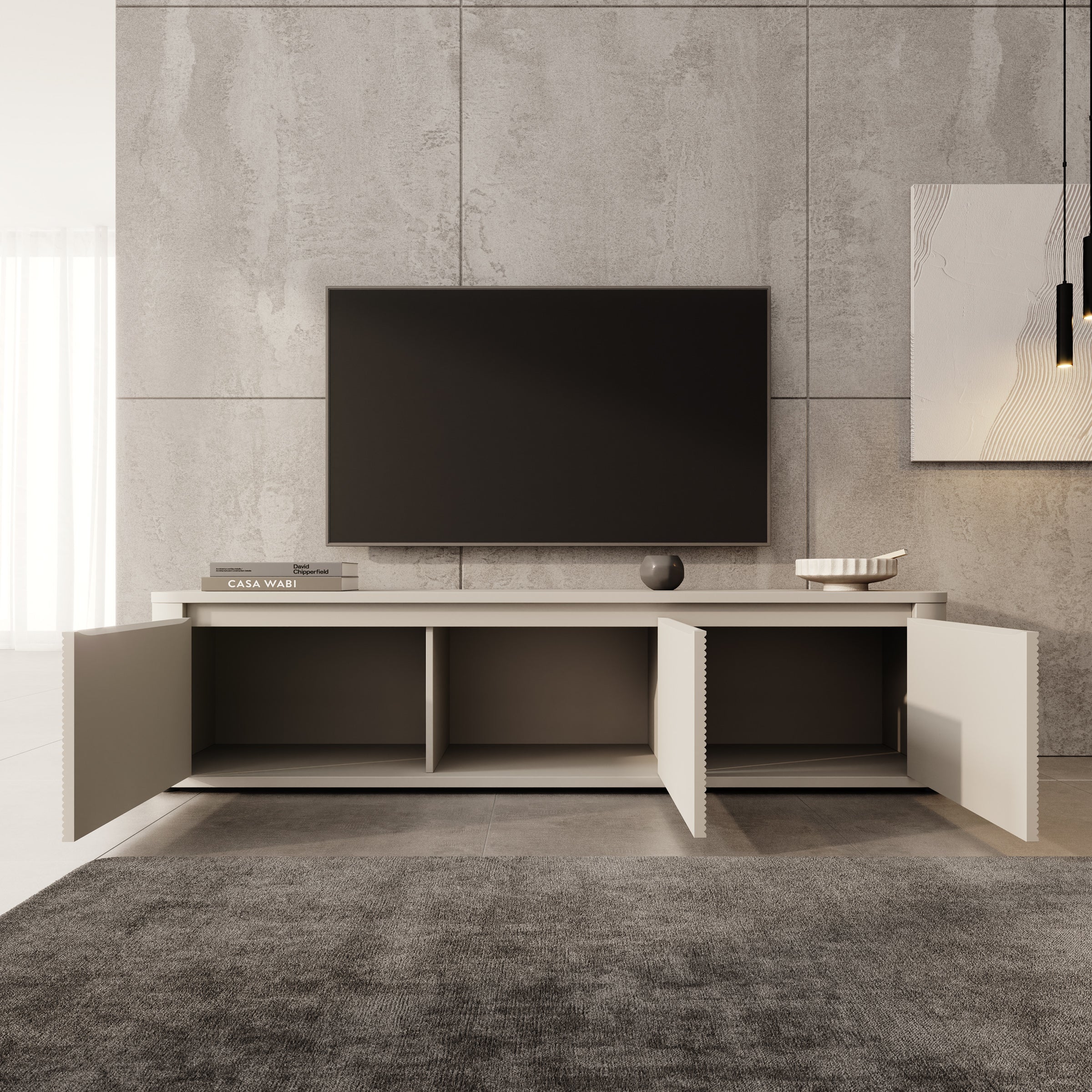 Bijou - TV-Meubel - Beige - 168x41x42 cm - Image 2