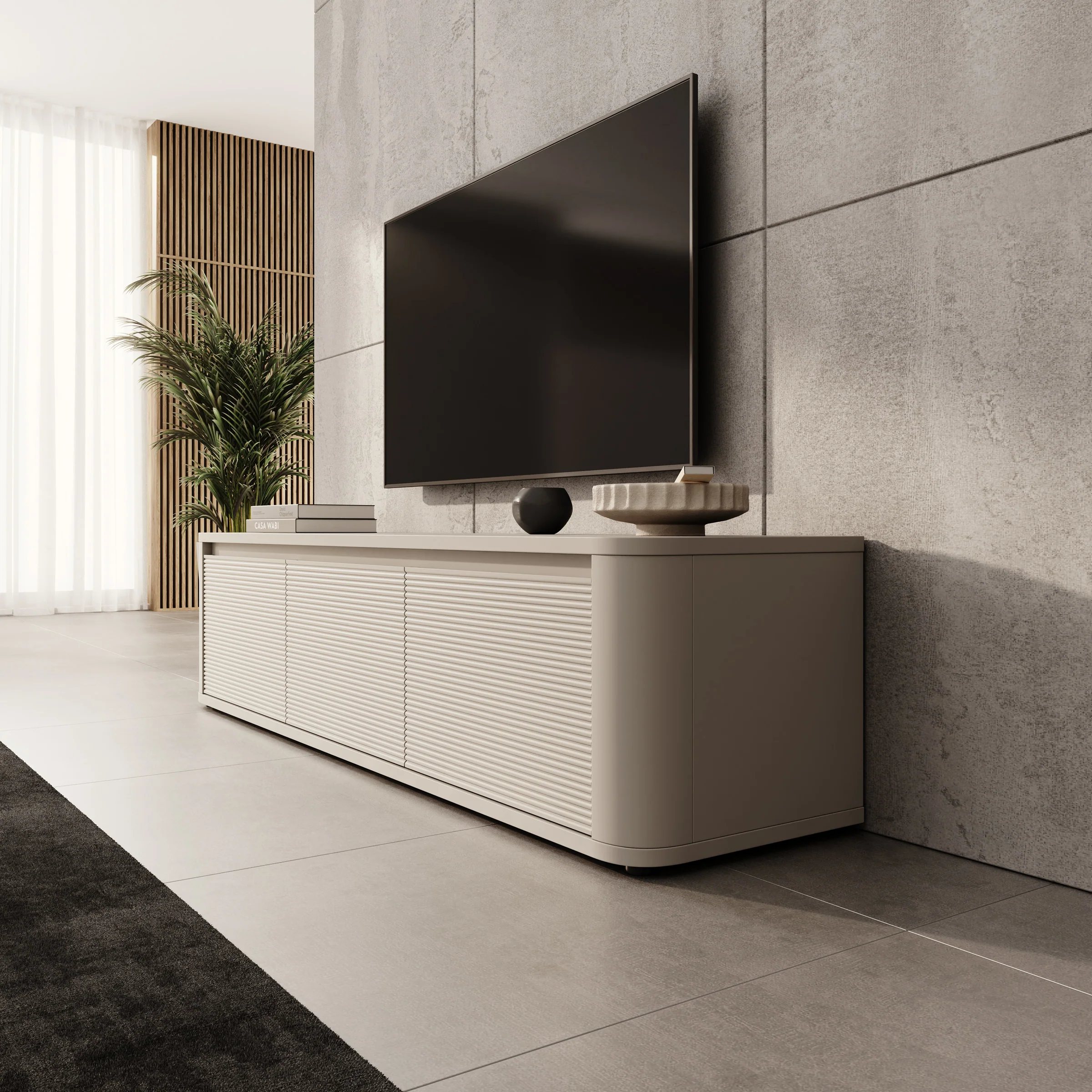 Bijou - TV-Meubel - Beige - 168x41x42 cm - Image 4