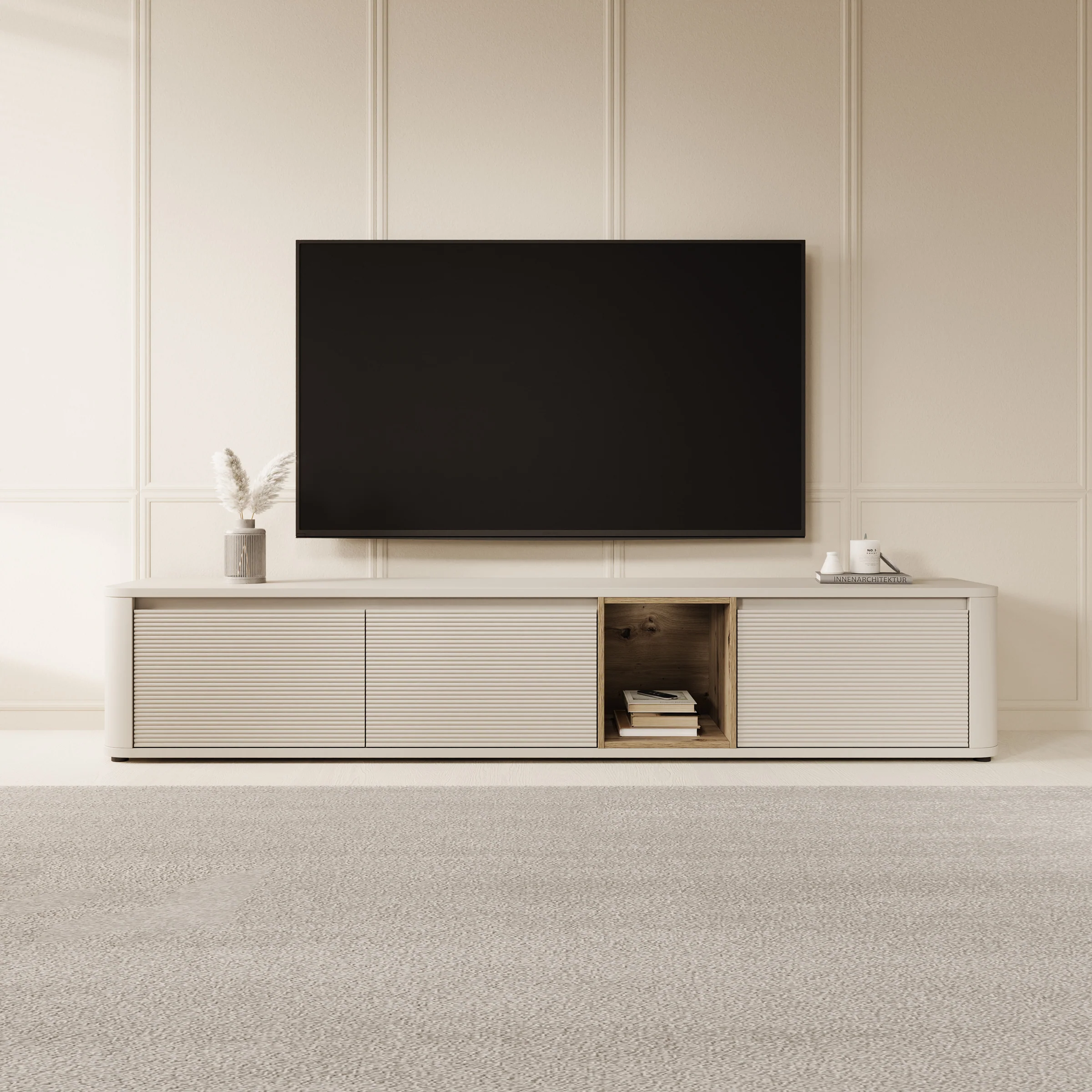 Bijou - TV-Meubel - Beige - 215x41x42 cm - Image 3