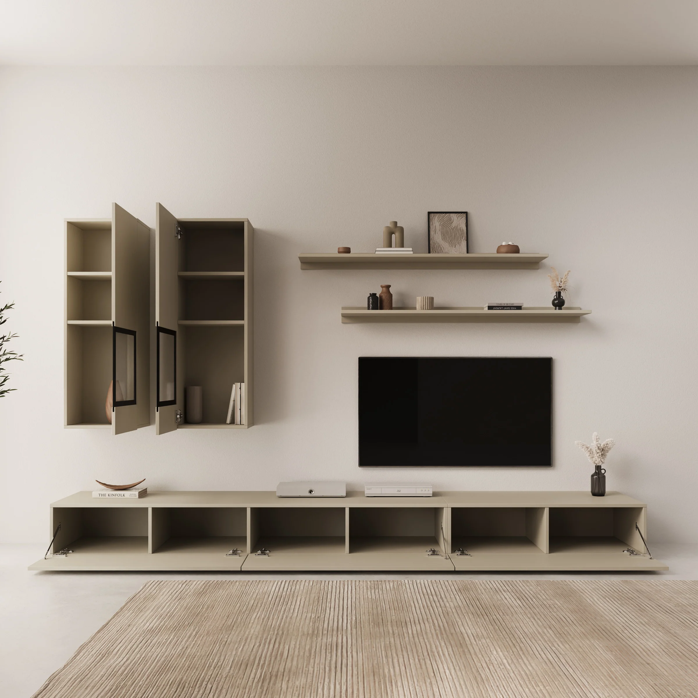Bolivar - Wandmeubel - Beige - 270x41x26 cm - Image 2