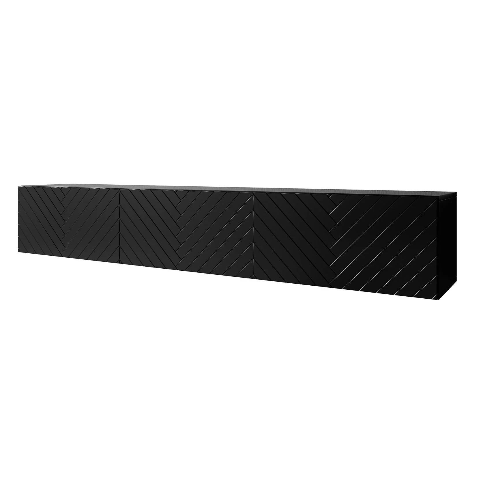 Bonzo - TV-Meubel - Zwart visgraat - 180x33x30 cm - Image 6