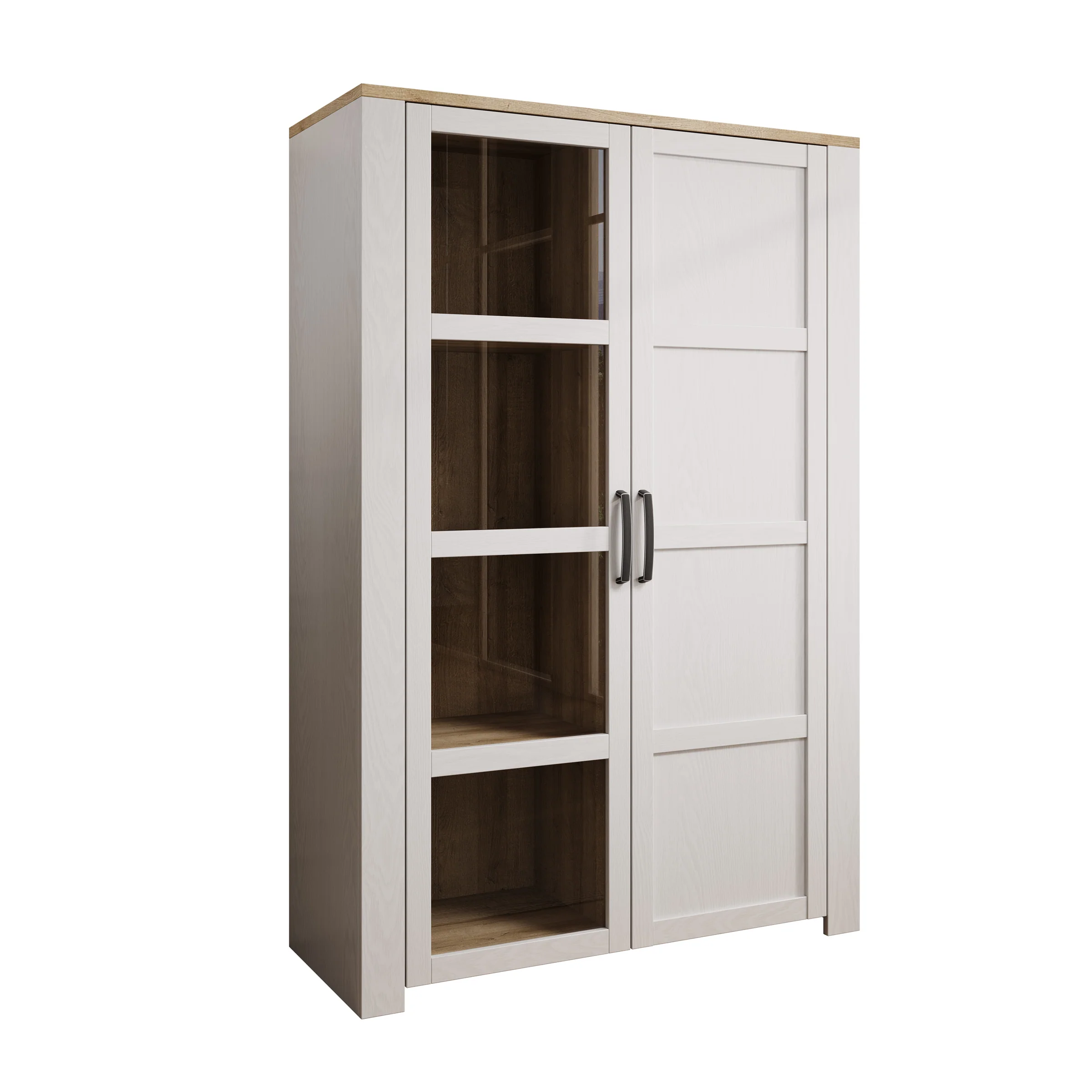 Borello - Buffetkast - Wit - 106x42x161 cm - Image 6