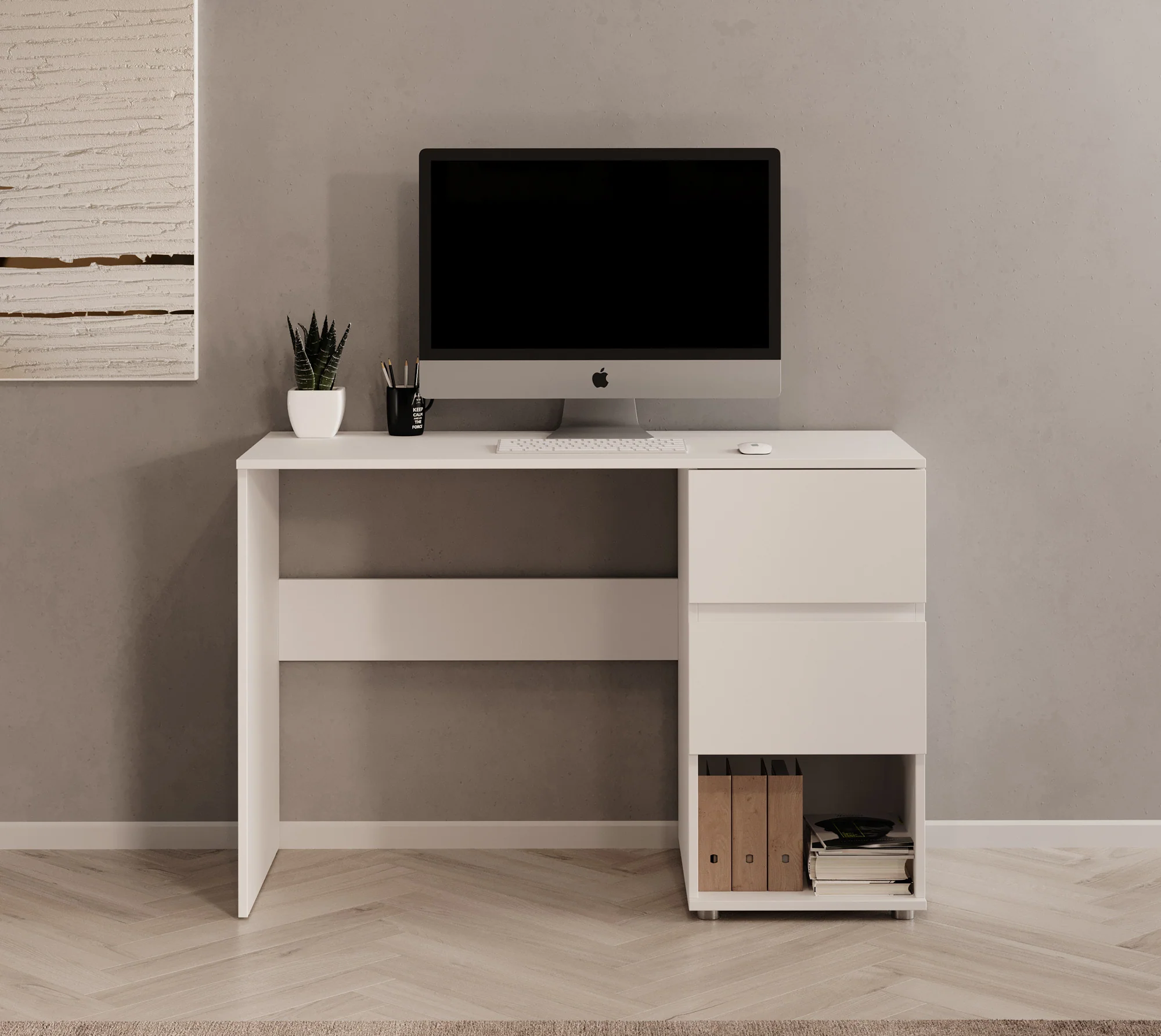 Brussel - Bureau - Wit - 115x50x77 cm - Image 3