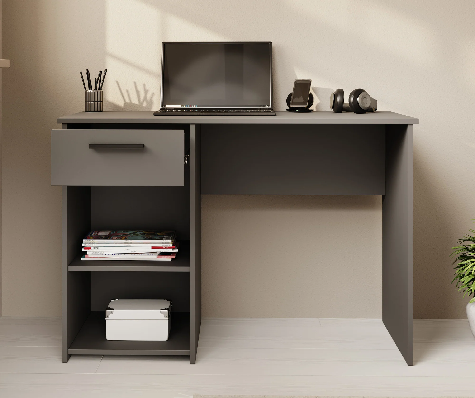 Bellini - Bureau - Antraciet - 110 cm - Image 2