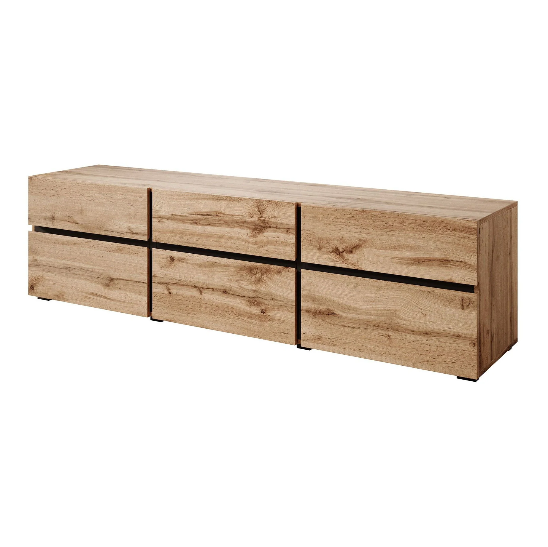Cainan - TV-Meubel - met 3 lades - Eiken  - 180 cm - Image 7