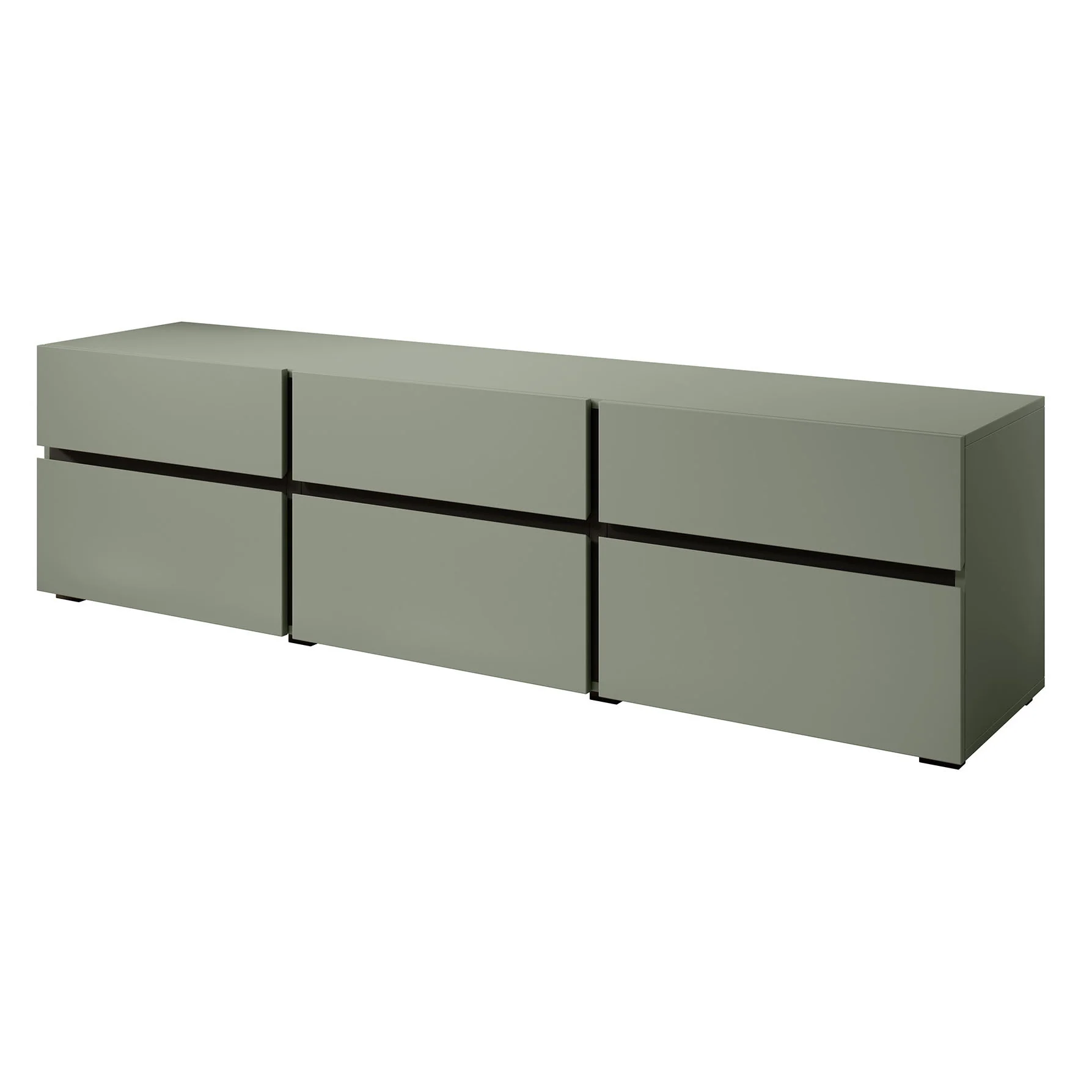 Cainan - TV-Meubel - met 3 lades - Groen - 180 cm - Image 7