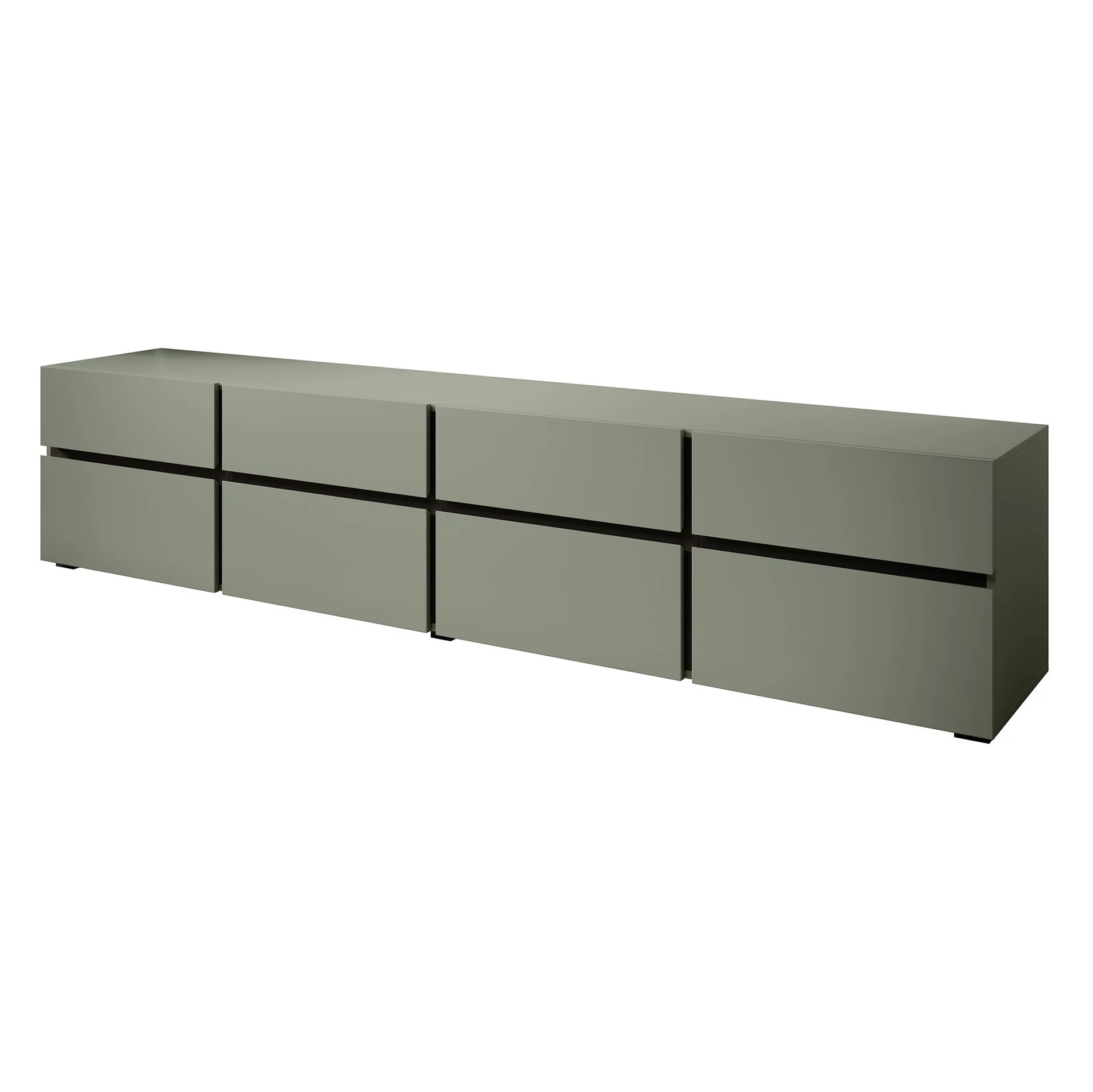 Cainan - TV-Meubel - met 4 lades - Groen - 225 cm - Image 7