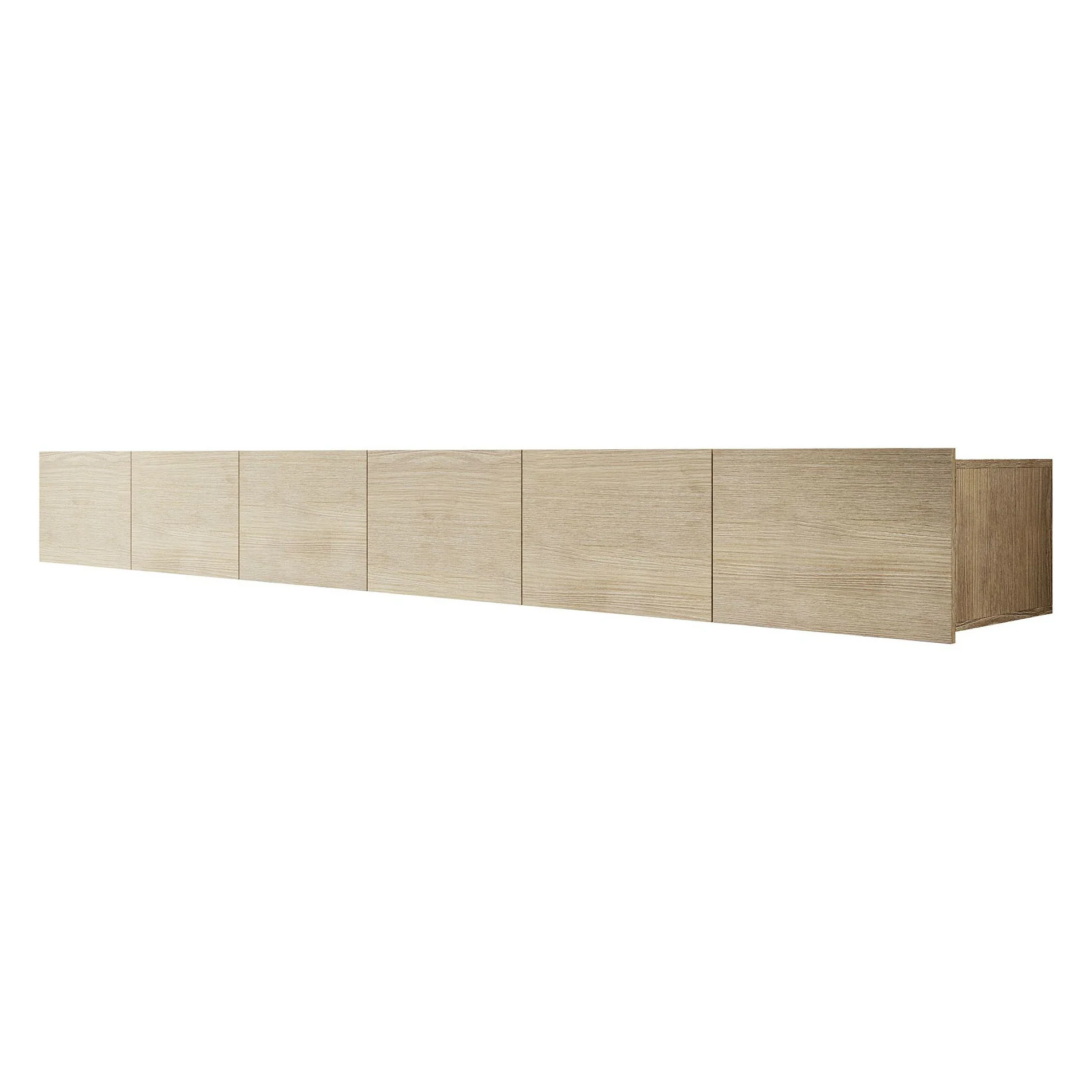 Calabas - TV-Meubel met 6 deuren - Eiken - 300x43x37 cm - Image 10