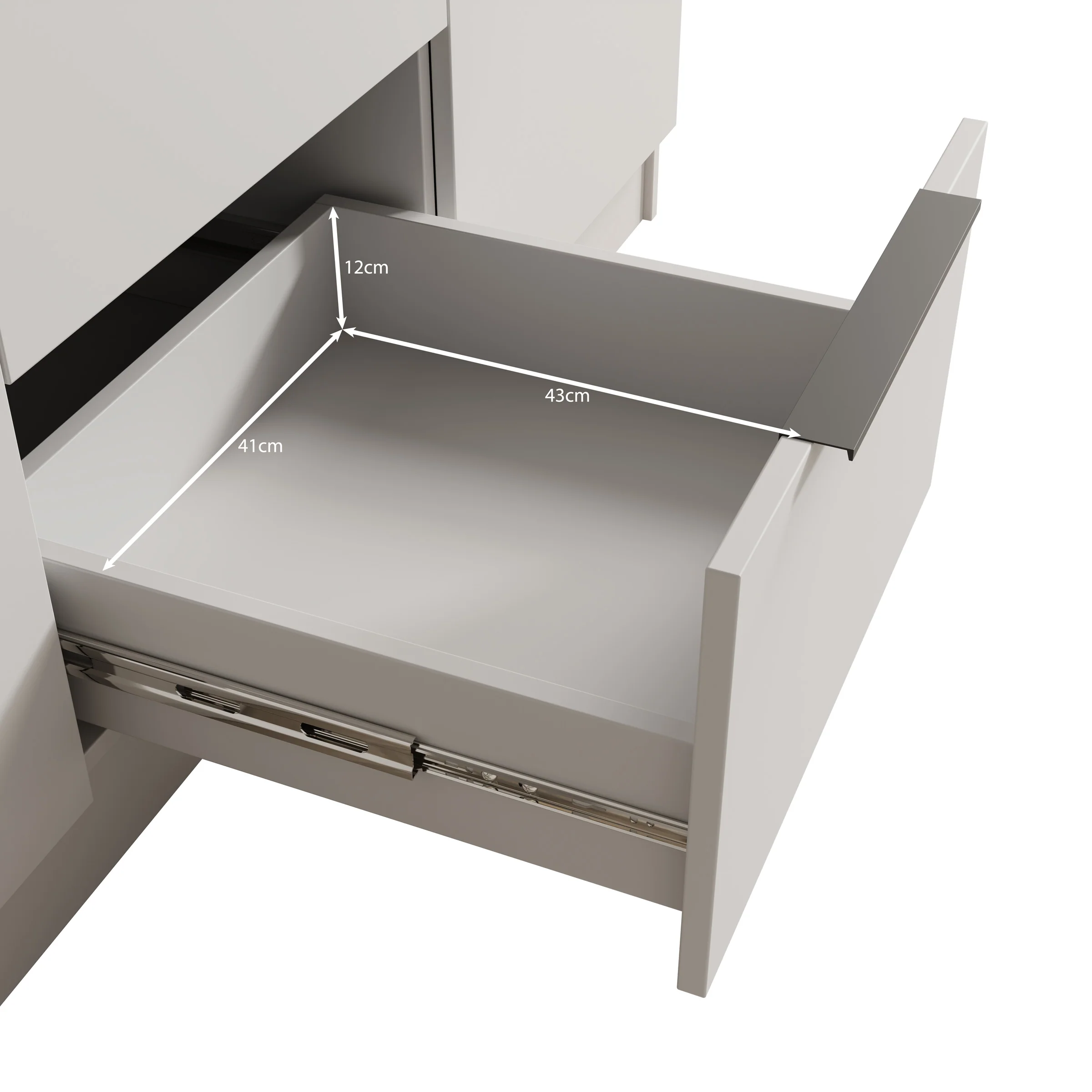 Caliero - Kledingkast 3-deurs met spiegel - Zwart - 150x60x216 cm - Image 6