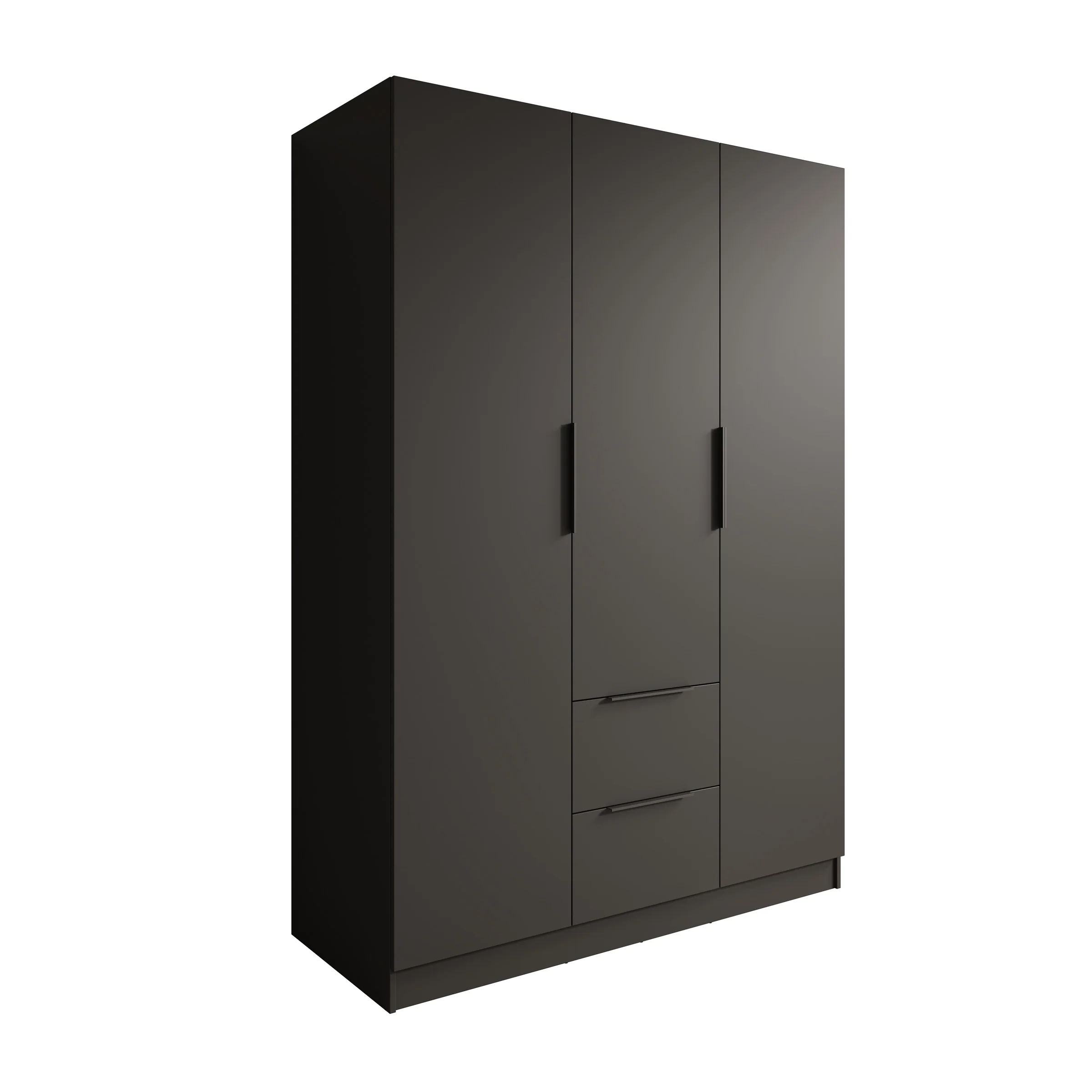 Caliero - Kledingkast 3-deurs - Zwart - 150x60x216 cm - Image 5