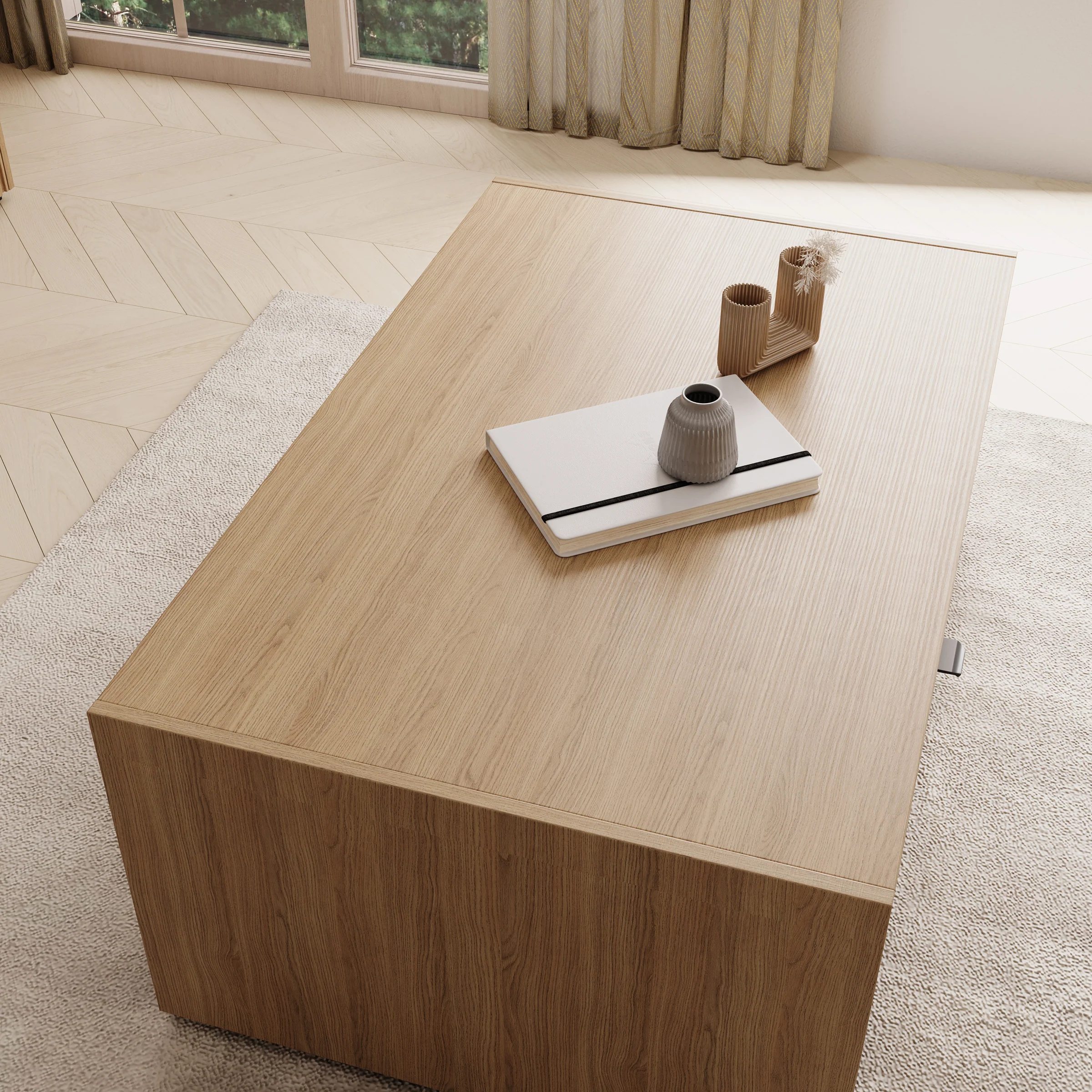 Callahan - Salontafel - Eiken - 100x65x42 cm - Image 4