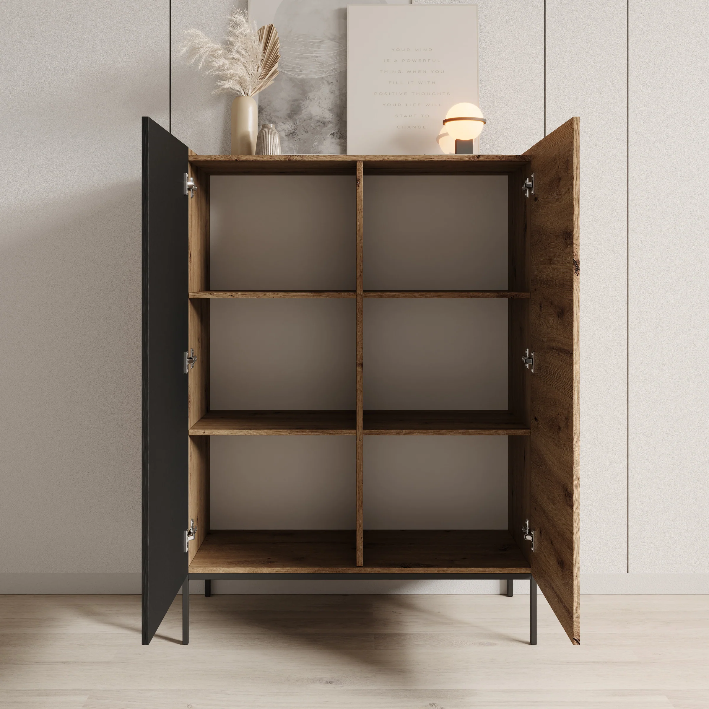 Capri - Dressoir - Eiken - 100x42x140 cm - Image 2