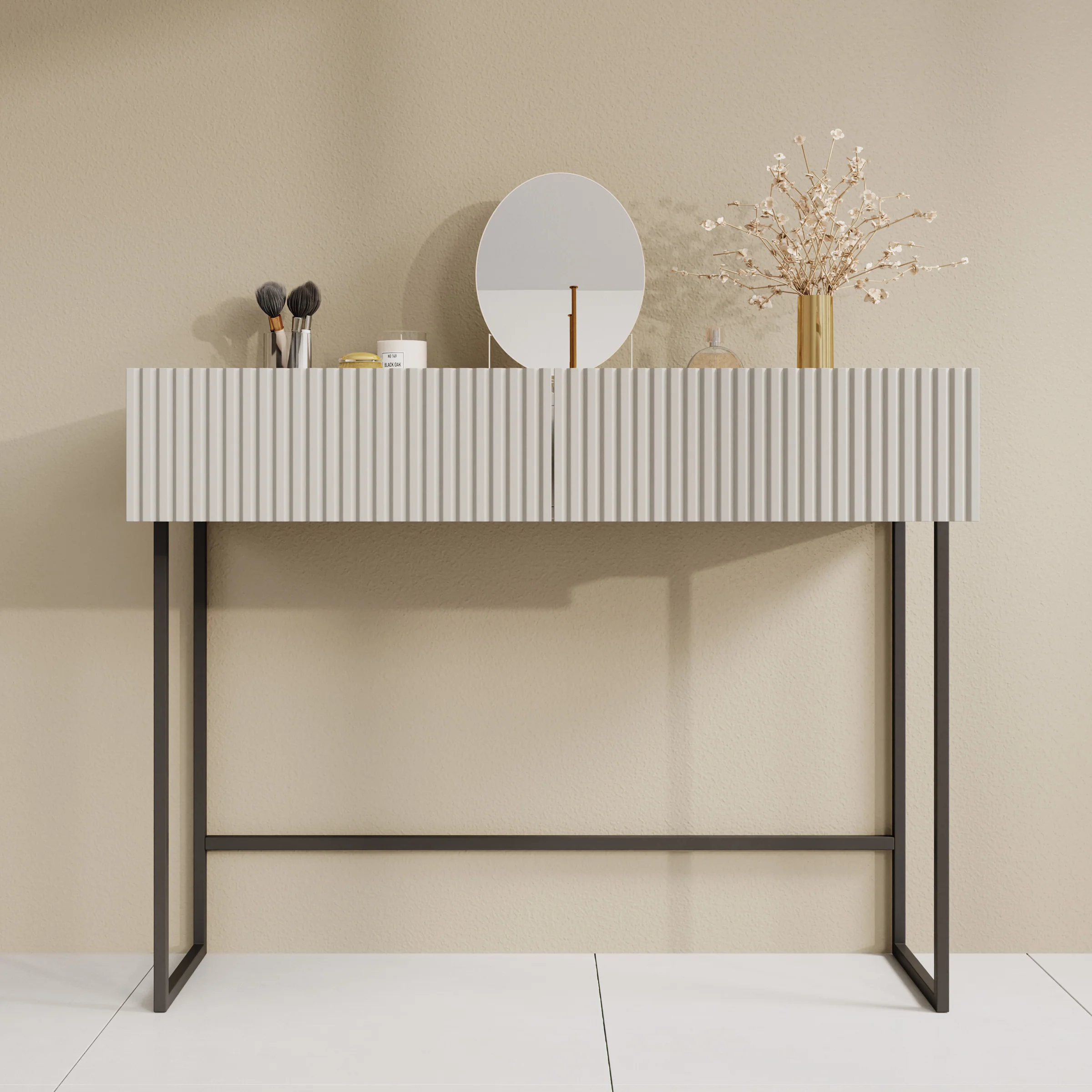 Capri - Kaptafel - Beige - 100x32x80 cm - Image 2