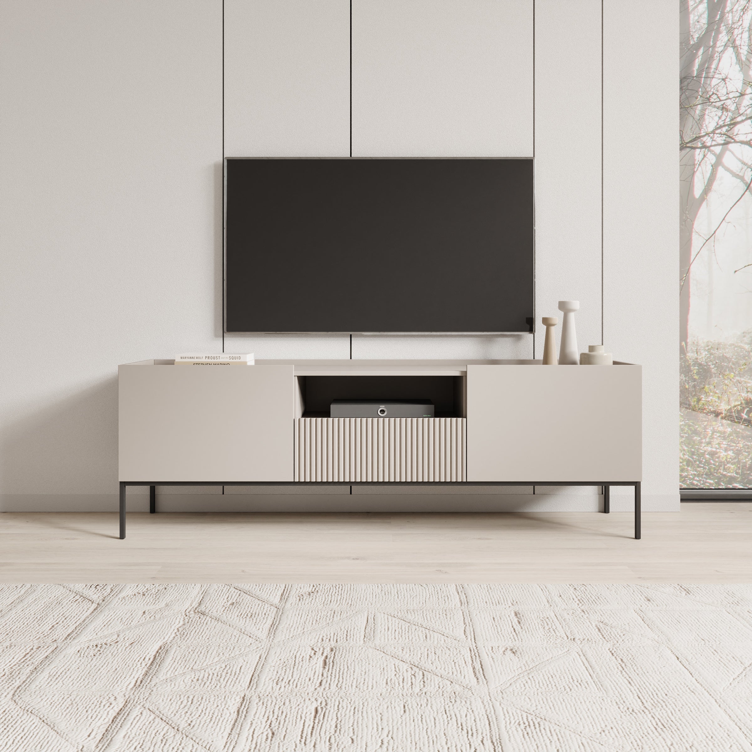 Capri - TV-Meubel - Beige - 180x42x60 cm - Image 3