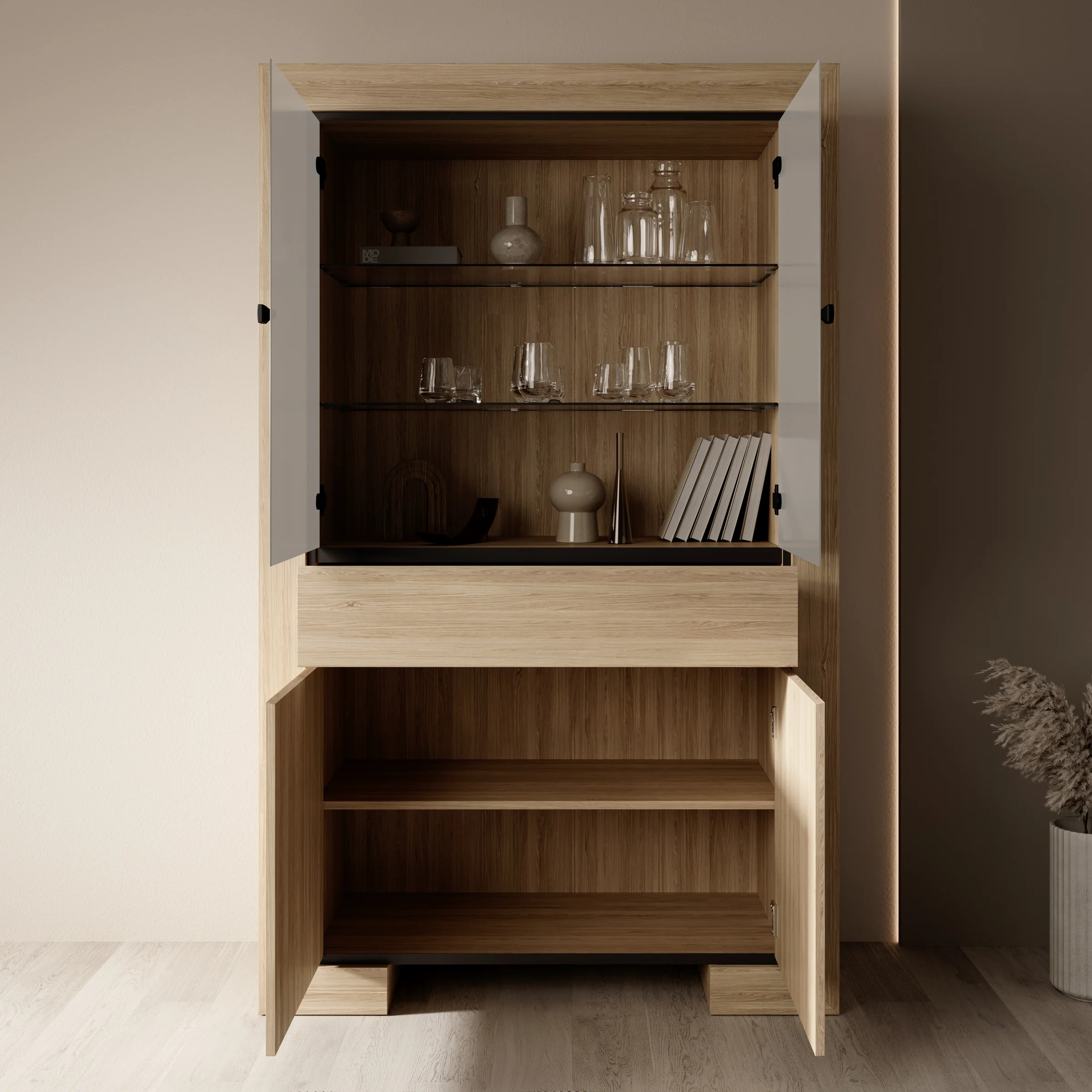 Cayuga - Buffetkast - Eiken - 113x41x185 cm - Image 2