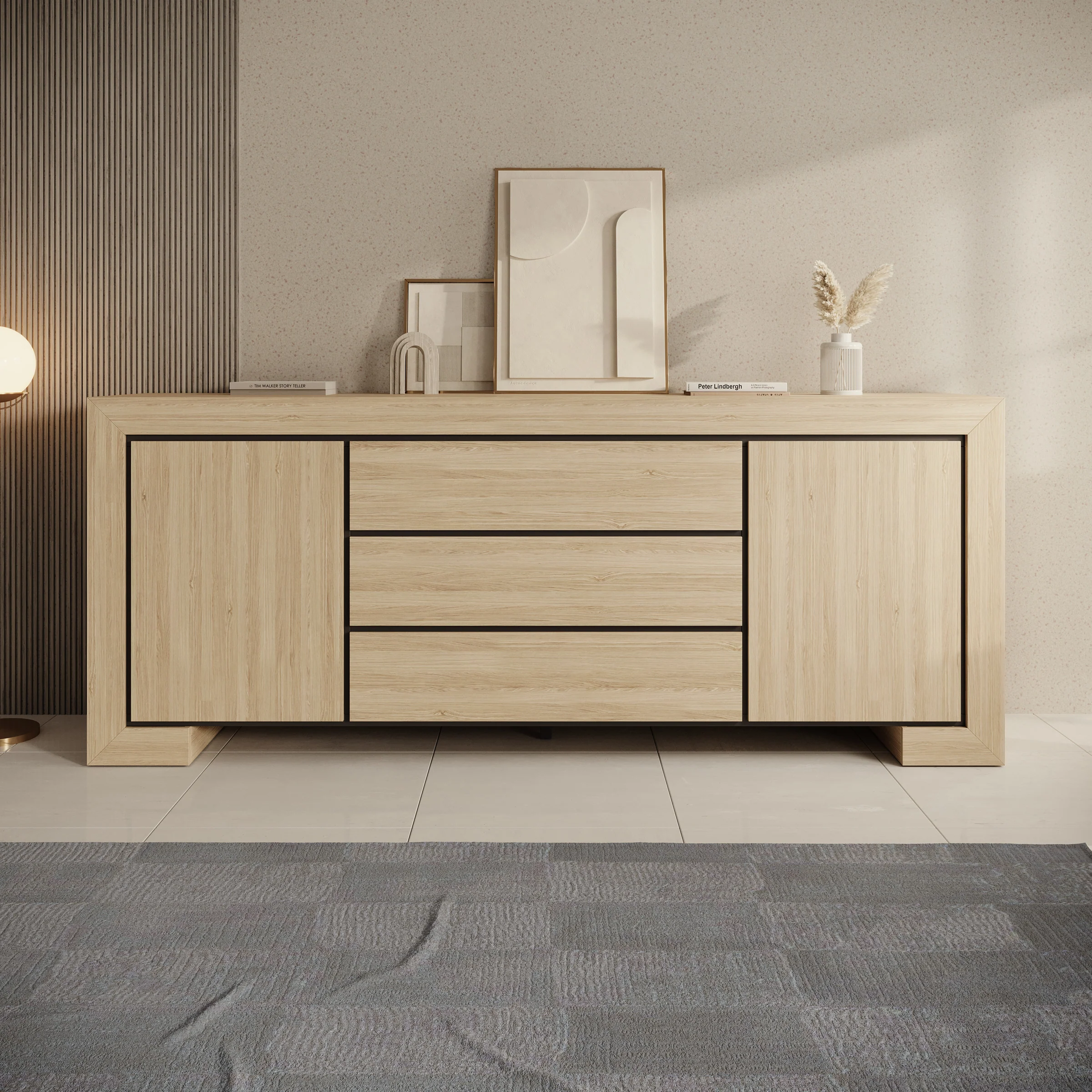 Cayuga - Dressoir - Eiken - 225x48x90 cm - Image 3