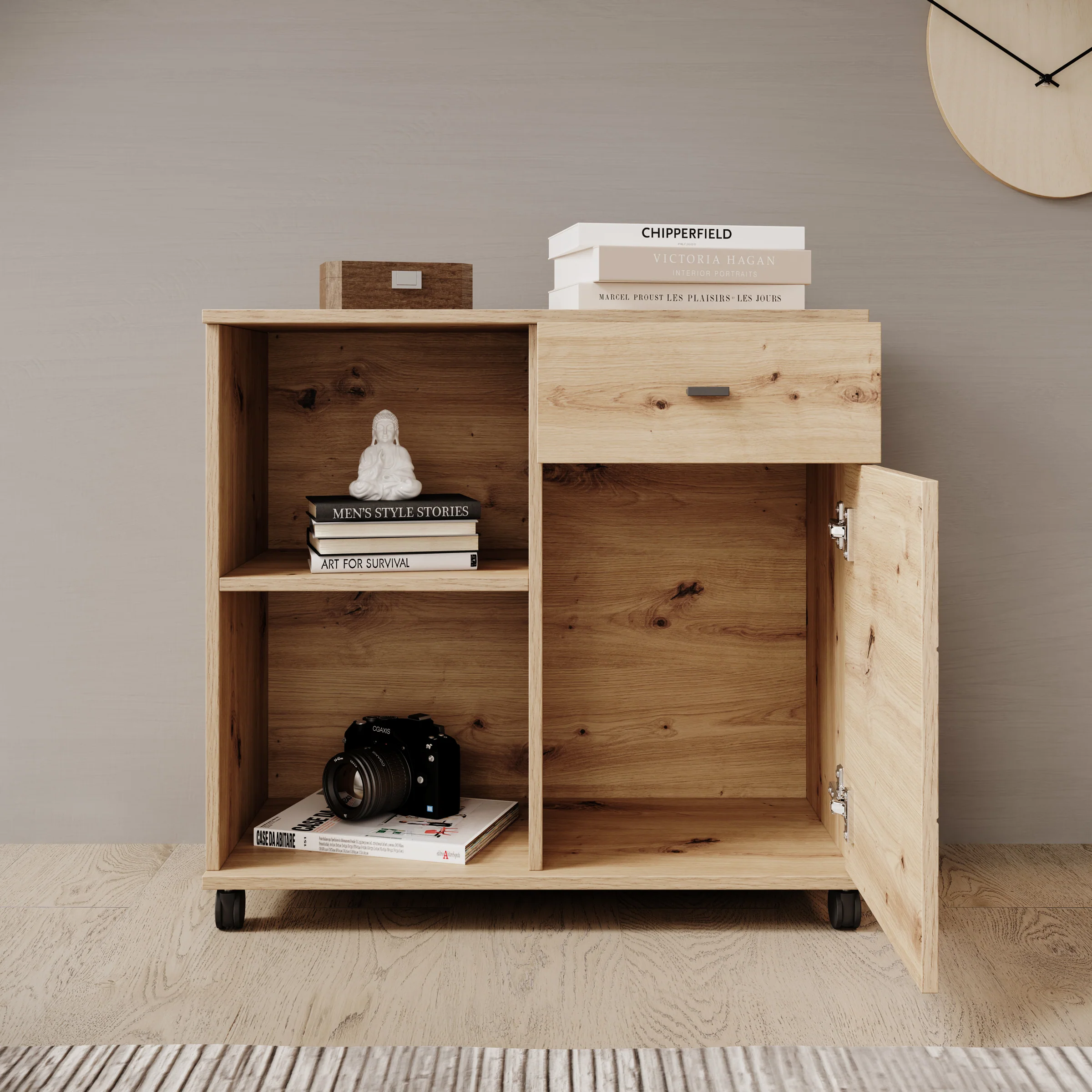 Celeste - Dressoir - Eikenpatroon - 77x35x73 cm - Image 2
