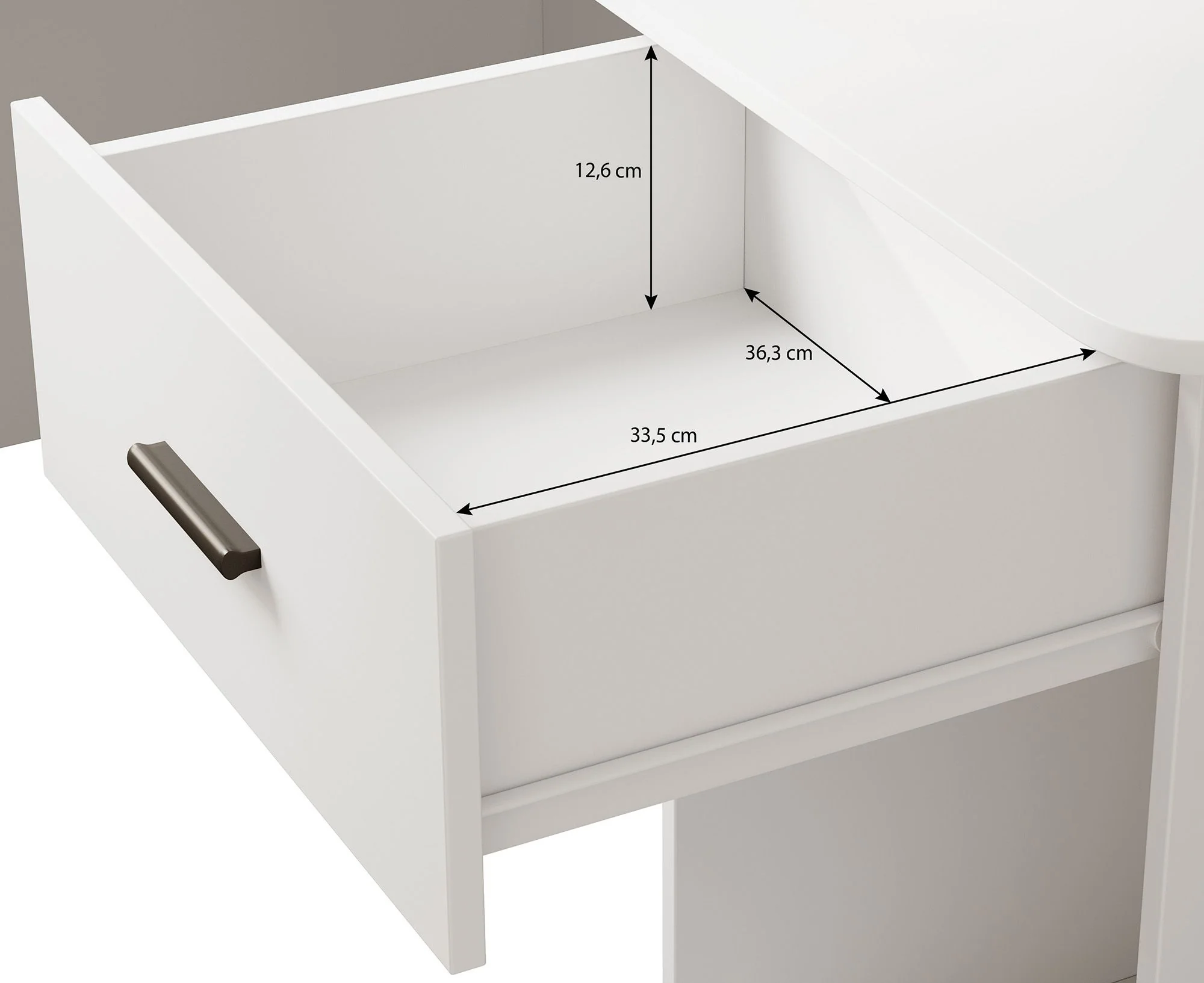 Ciudad - Bureau - Eiken/zwart - 155x125 cm - Image 6