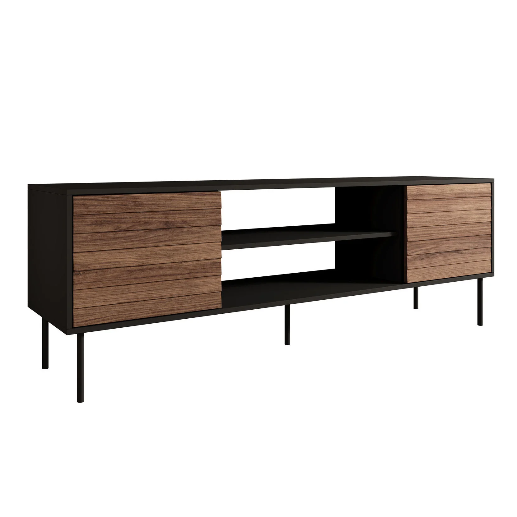 Cordoba - TV-Meubel met 2 deuren - Eiken - 180x40x182 cm - Image 6