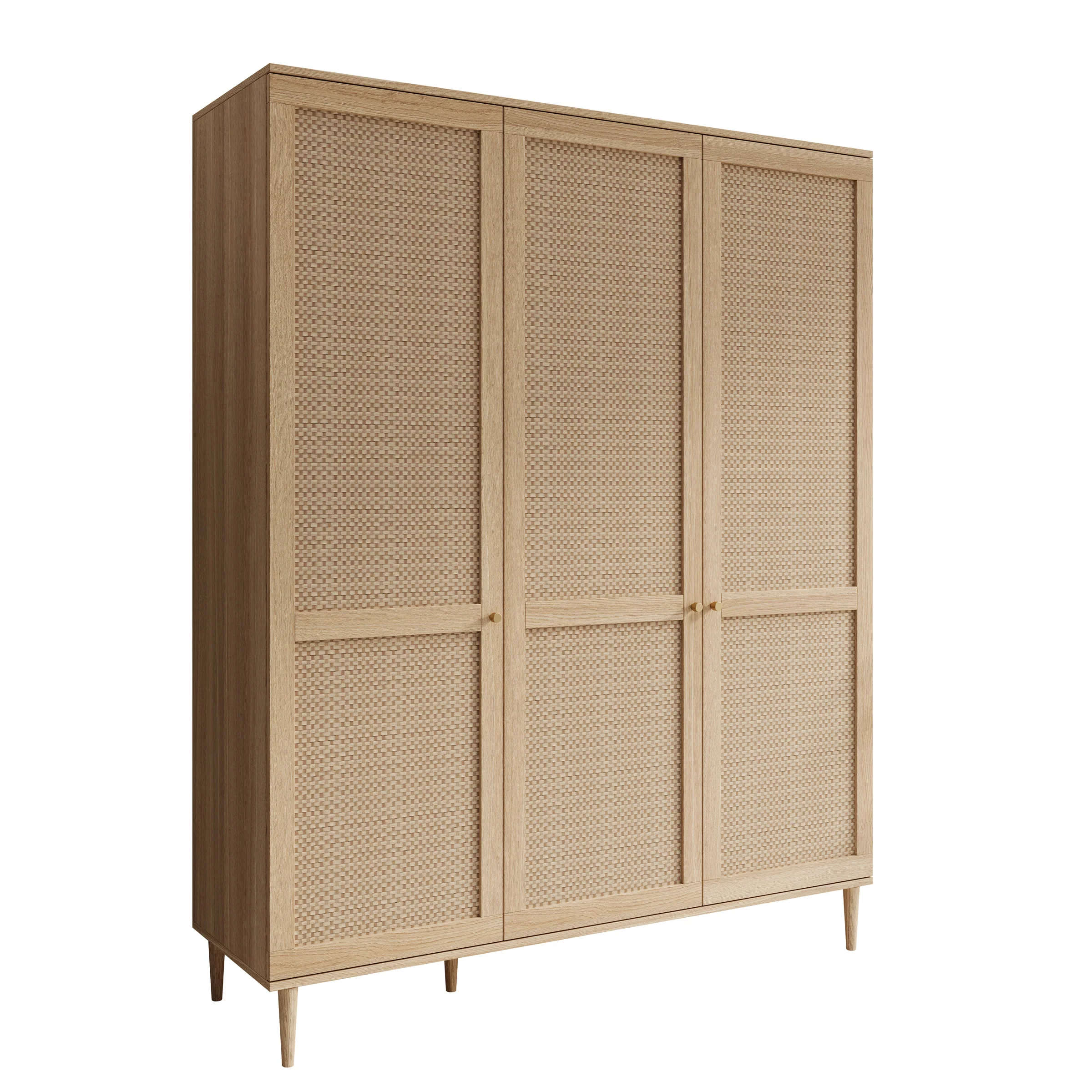 Crimson - Kledingkast met 3 deuren - Eiken - 165x52x208 cm - Image 6