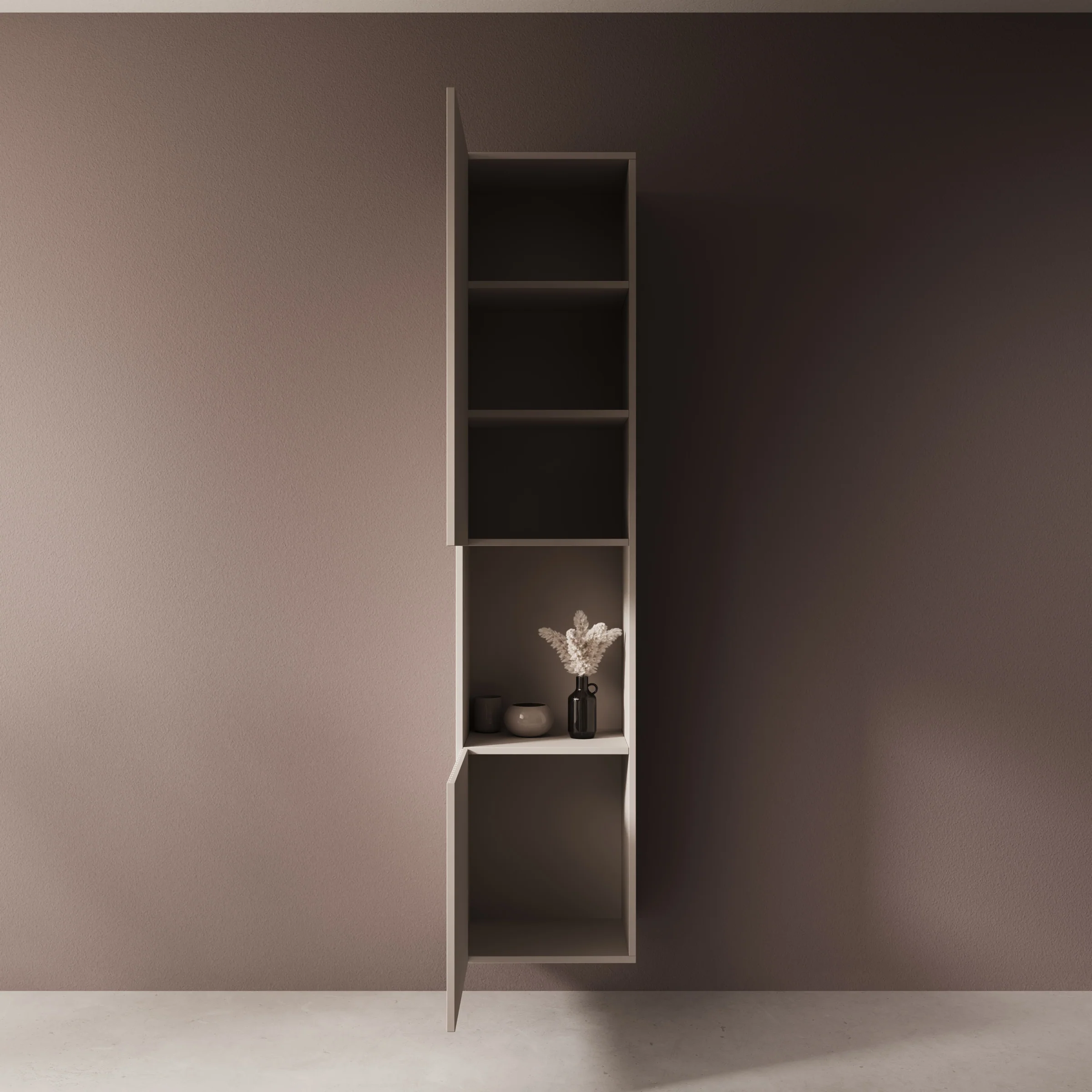 Cruzar 2 - Vitrinekast - Beige - 40x30x180 cm - Image 2