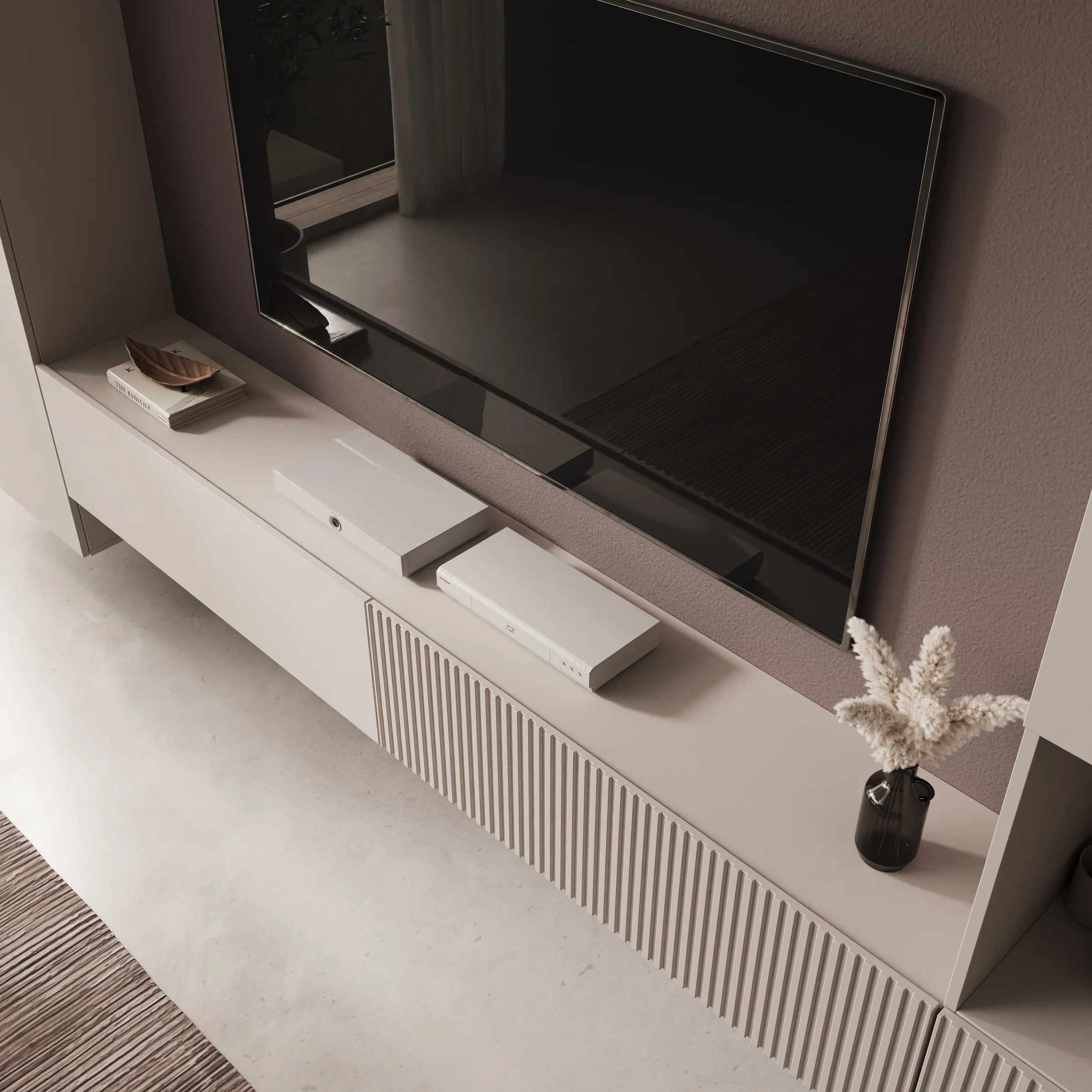 Cruzar - Wandmeubel - Beige - 280x30x180 cm - Image 5