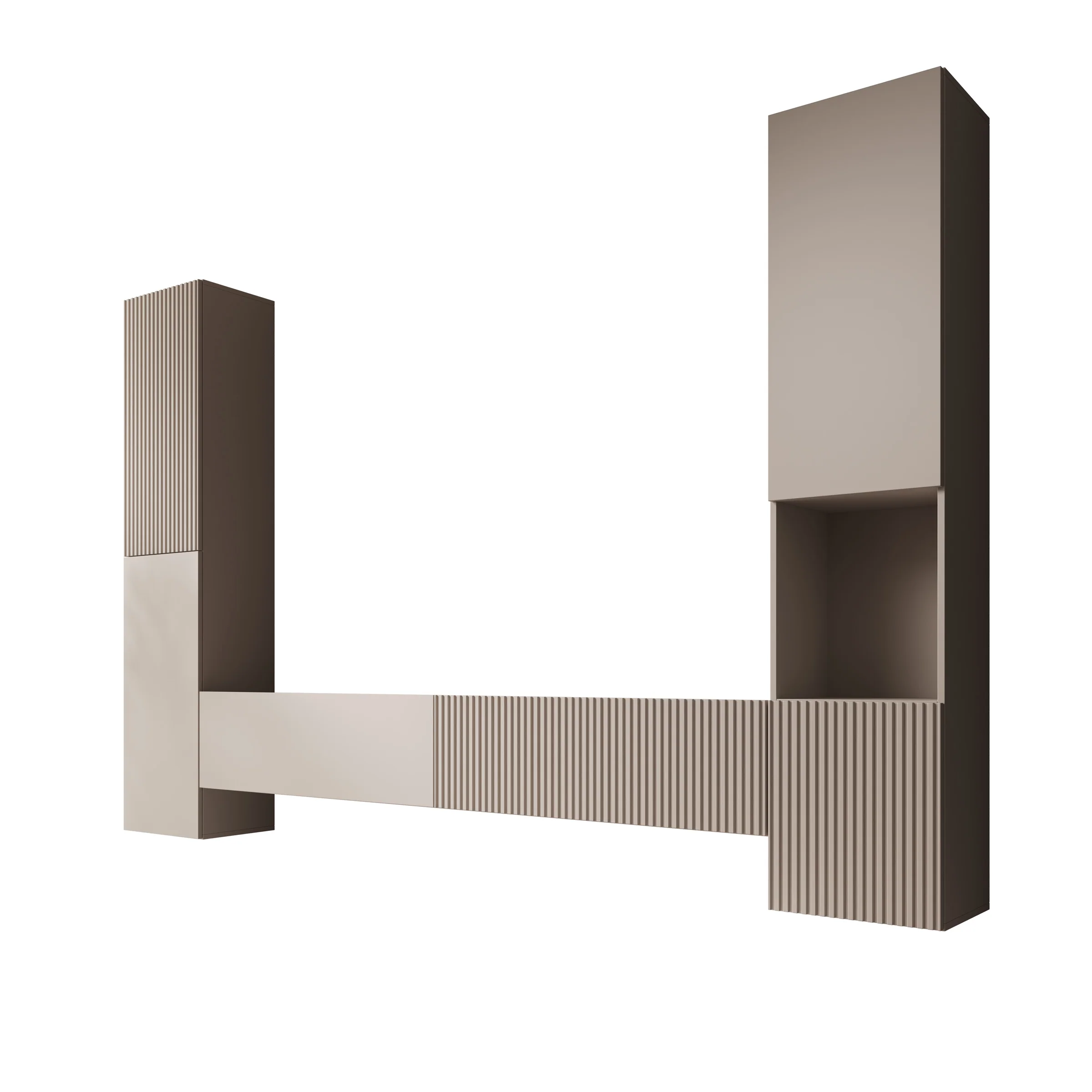 Cruzar - Wandmeubel - Beige - 280x30x180 cm - Image 7