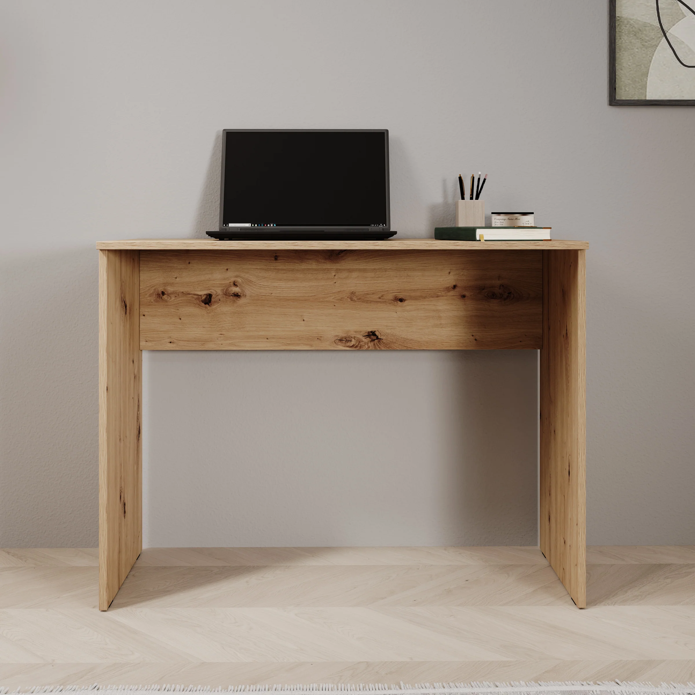 Daro - Bureau - Eikenpatroon - 98x45x74 cm - Image 2
