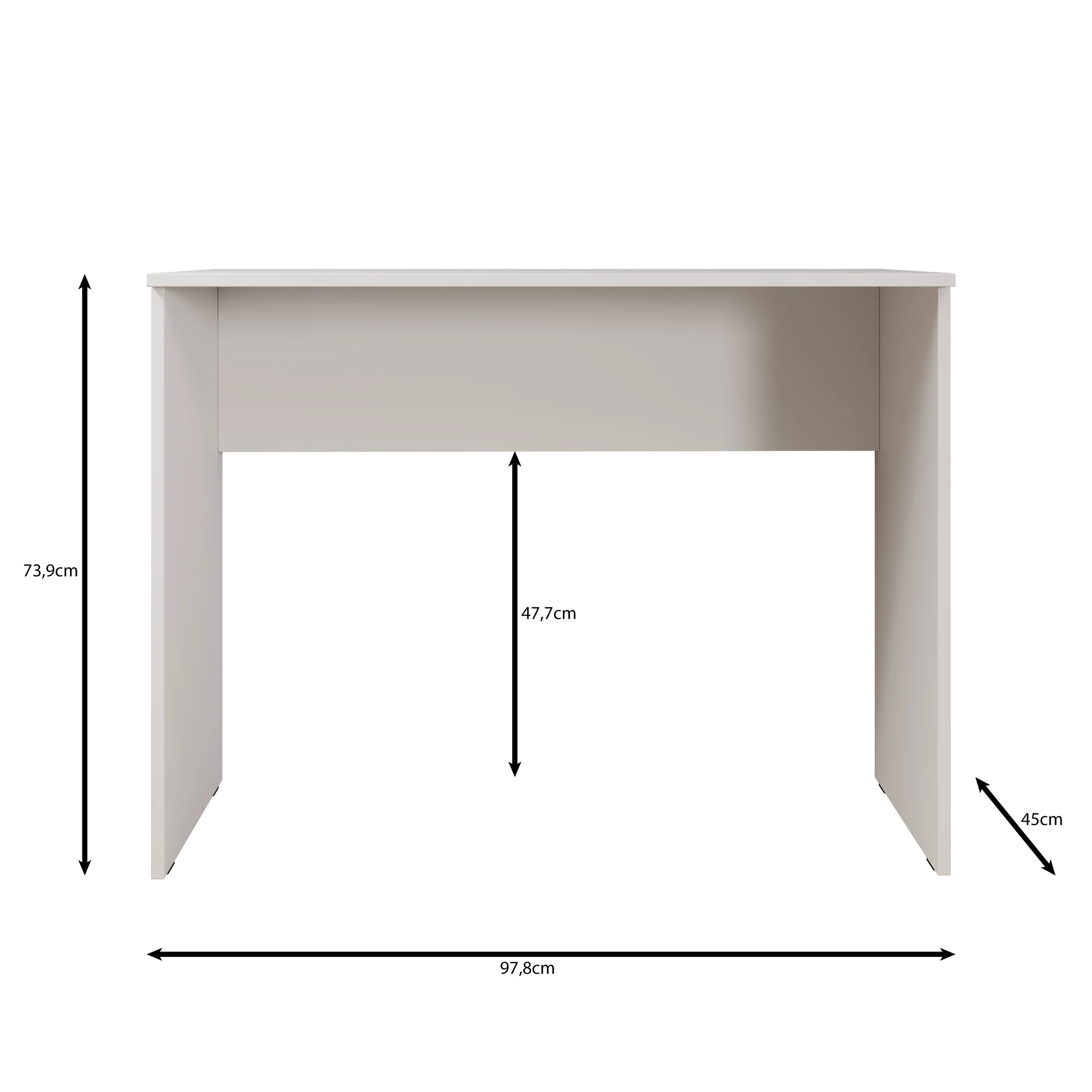 Daro - Bureau - Wit - 98x45x74 cm - Image 5