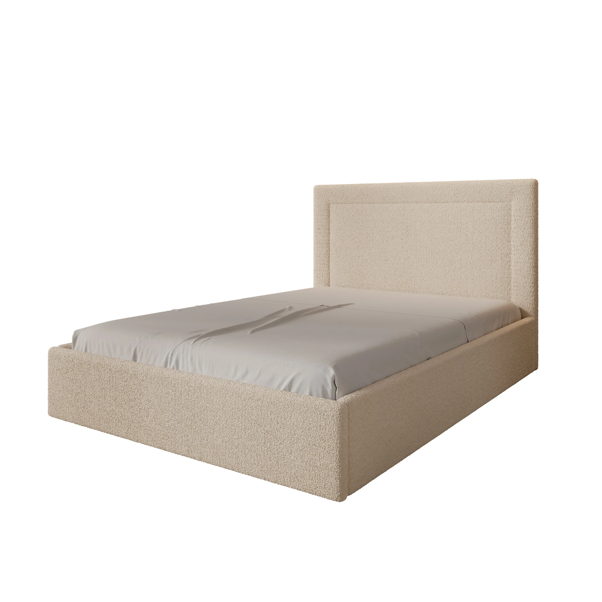 Dejada - Tweepersoonsbed - Beige teddystof - 140x200 cm - Image 5