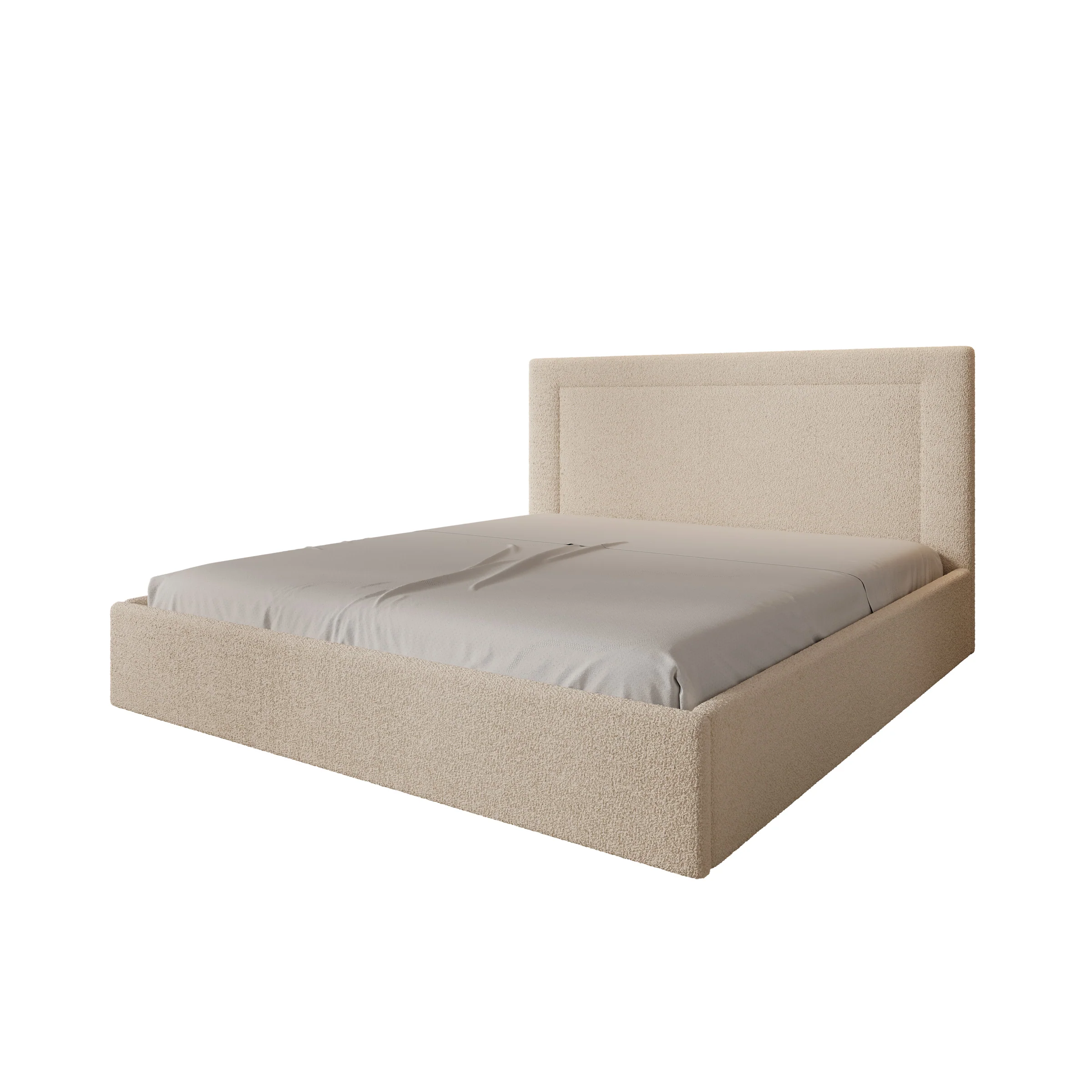 Dejada - Tweepersoonsbed - Beige teddystof - 180x200 cm - Image 5