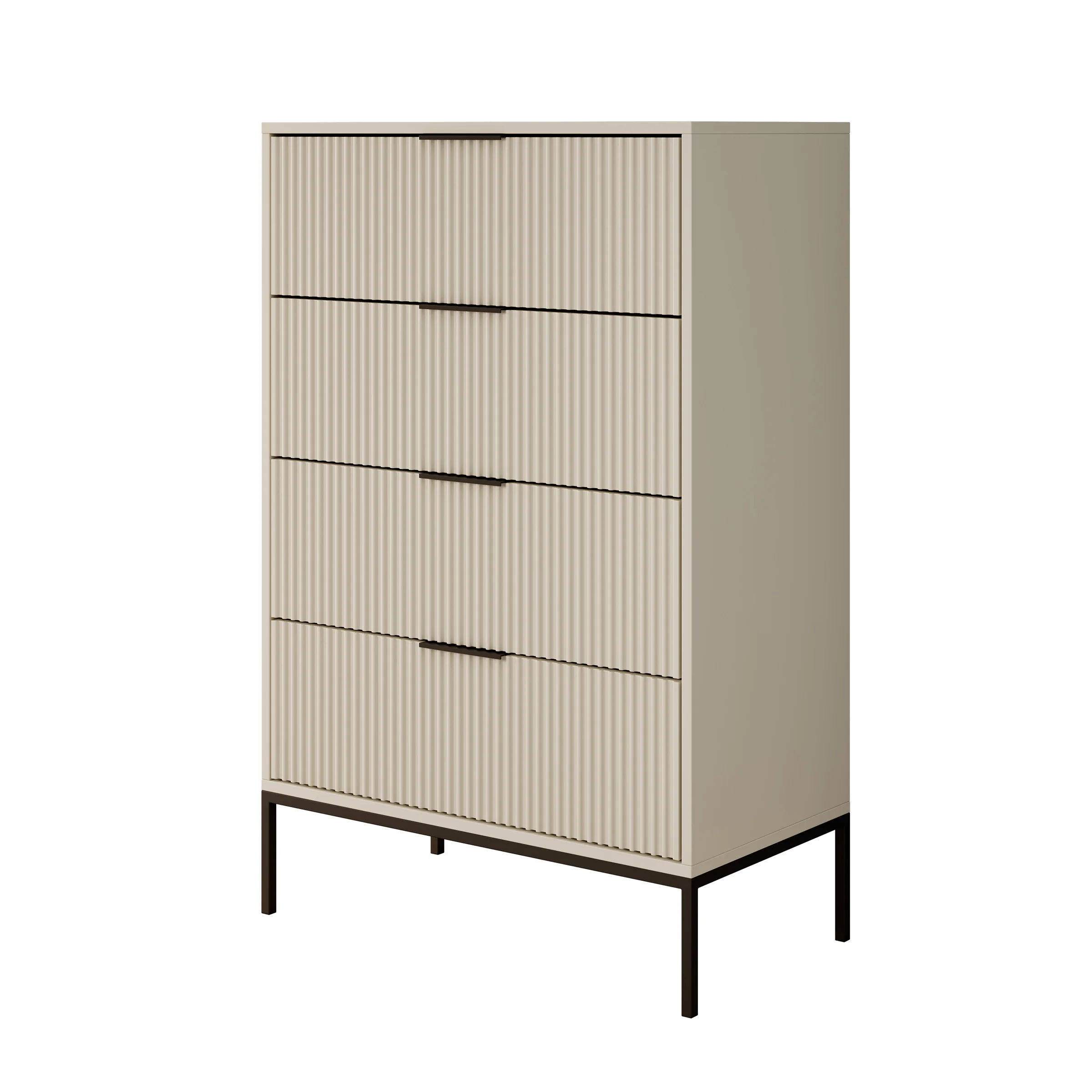 Delaware - Ladekast 4 lades - Beige - 76x40x116 cm - Image 7