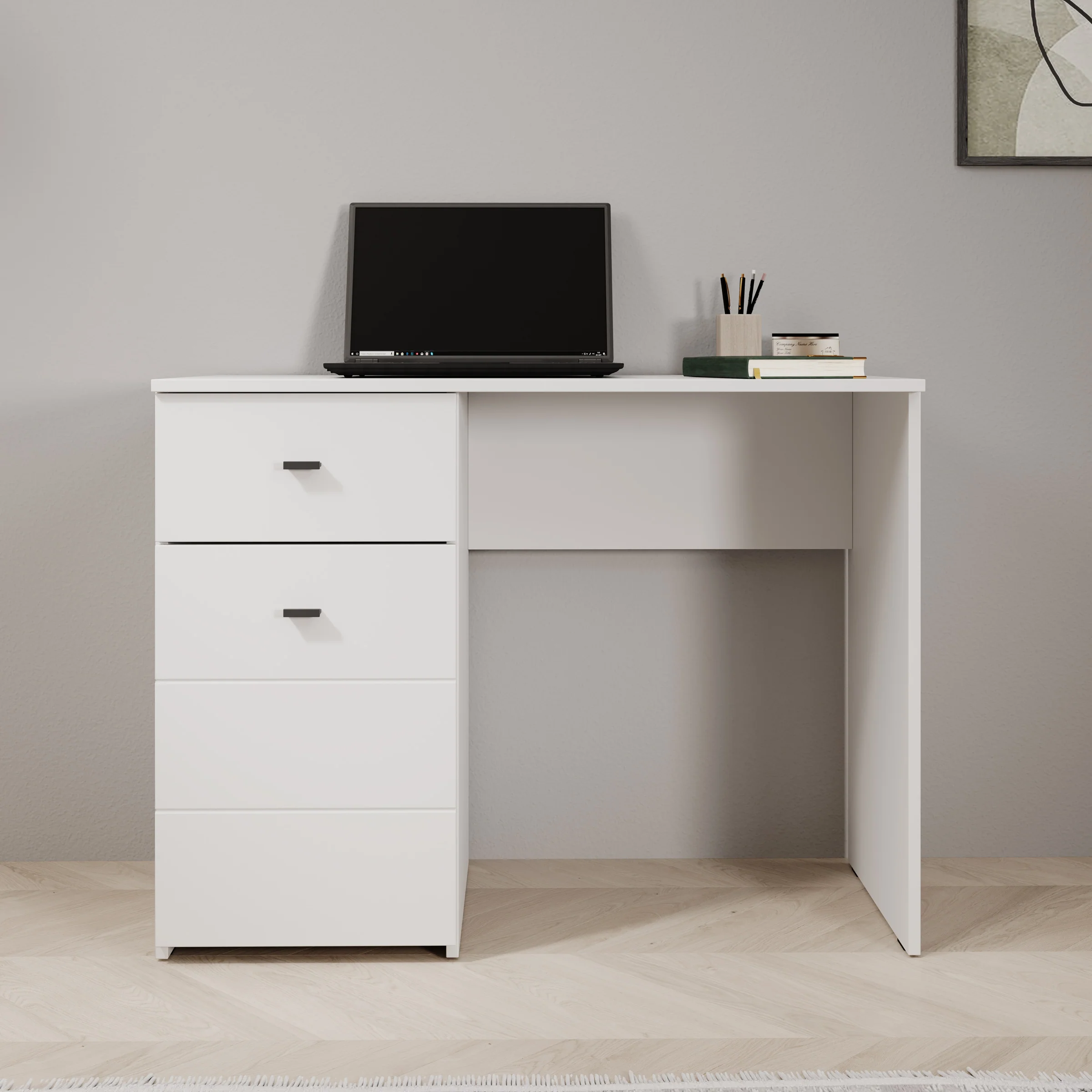Denso - Bureau - Wit - 98x45x74 cm - Image 3