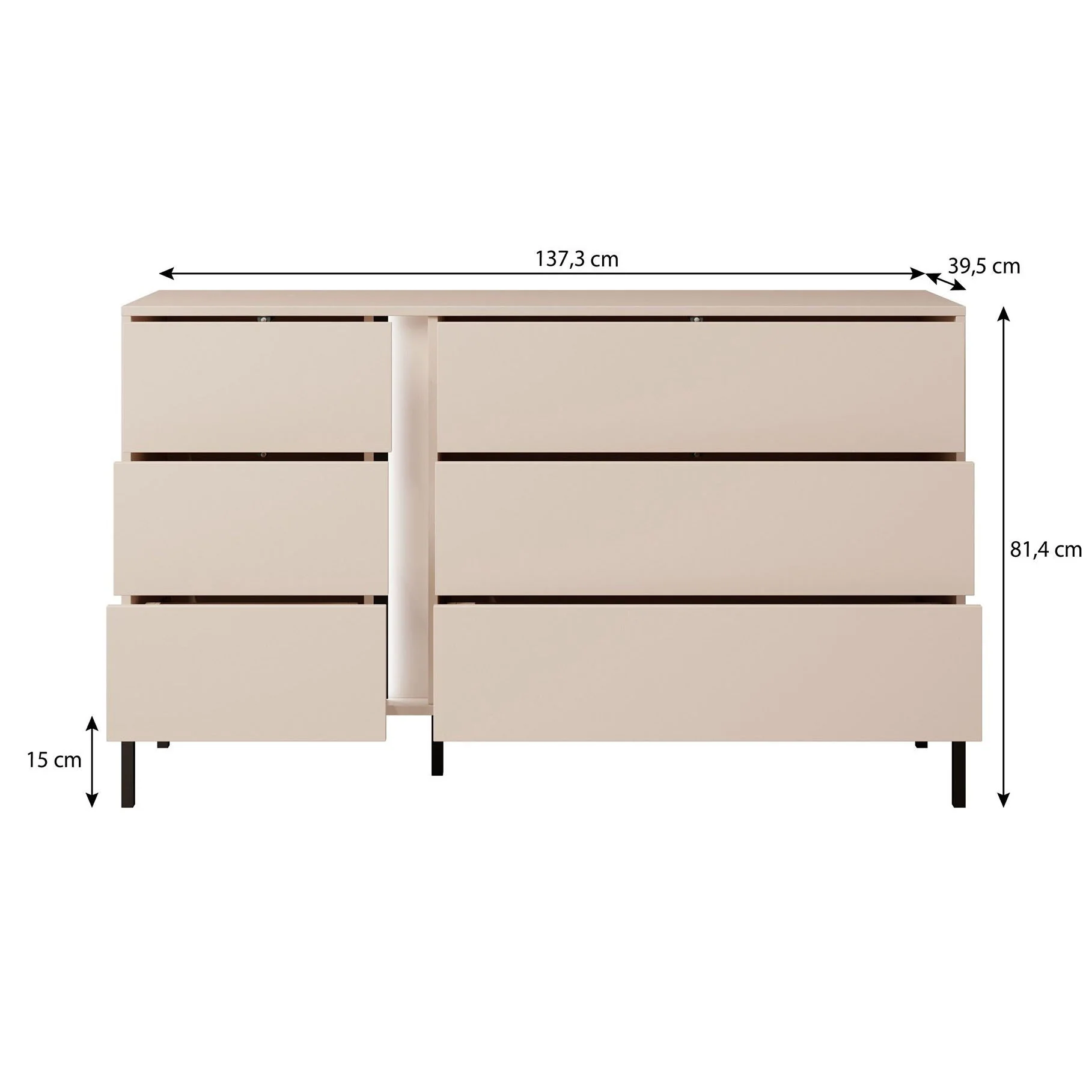Desert - Ladekast - Beige - 137x40x81 cm - Image 5